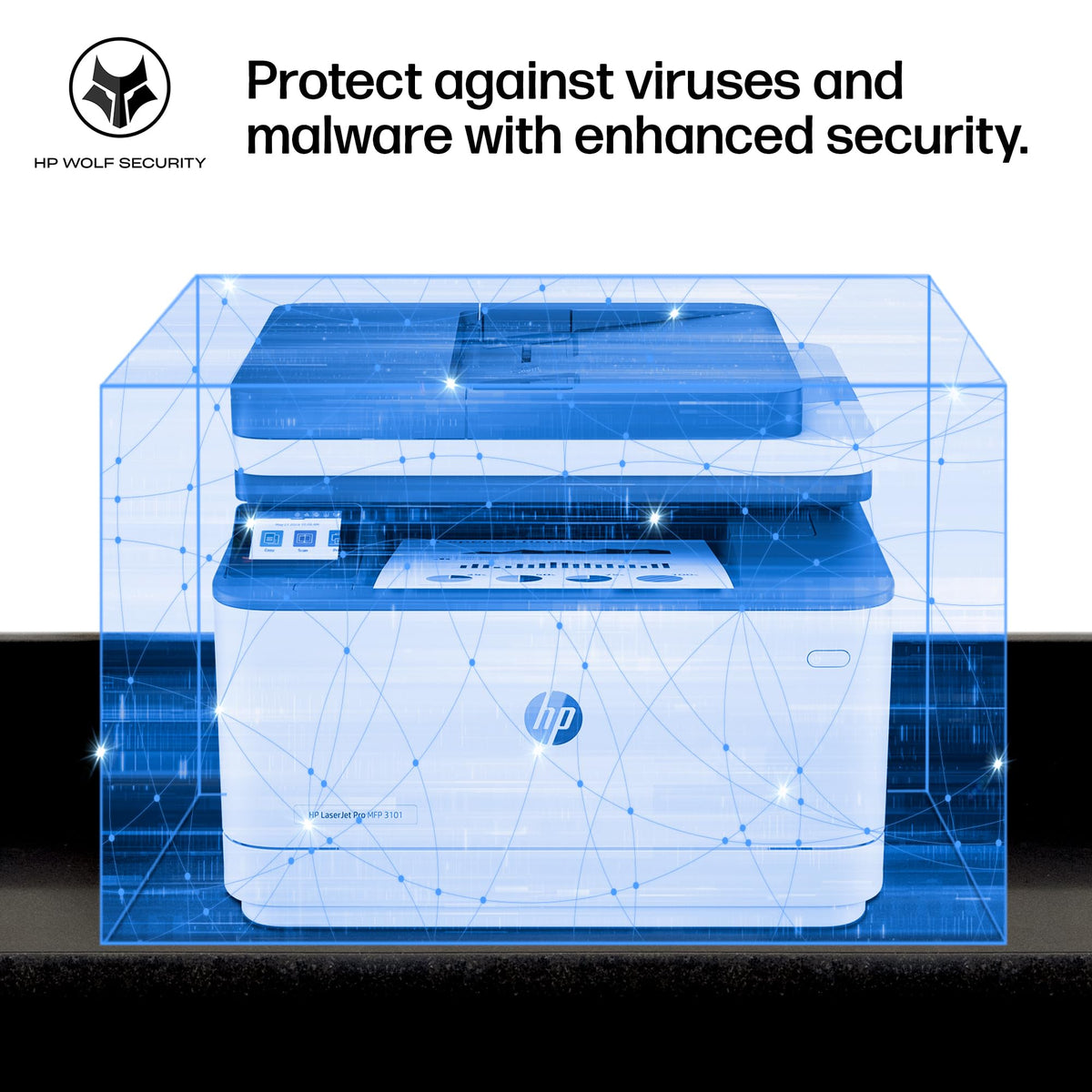HP LaserJet Pro MFP 3101sdw Wireless All-in-One Laser Printer, Office Printer, Duplex, Best-for-Small Teams (9D2X4F)