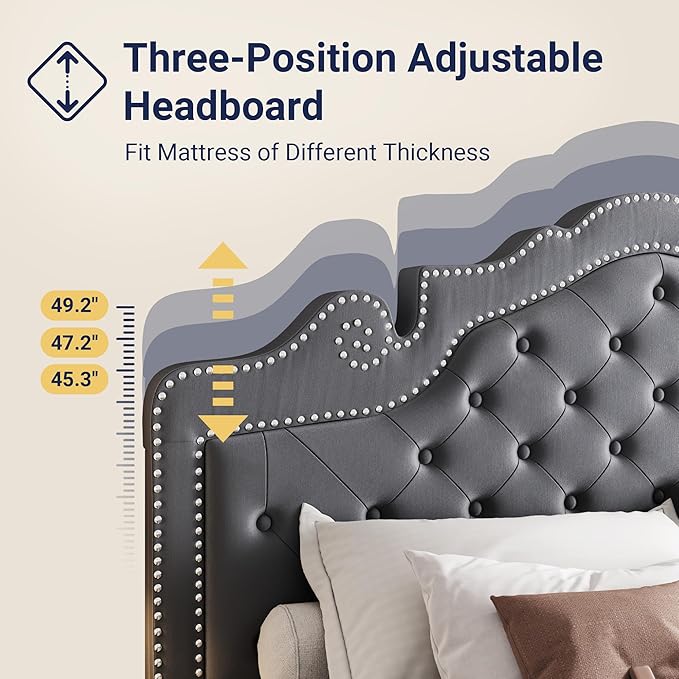 Allewie Queen Size Bed Frame