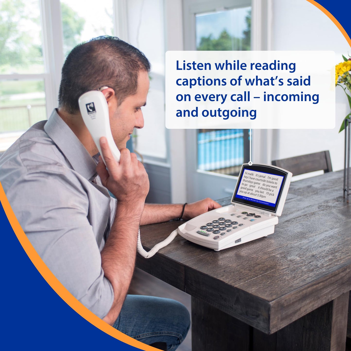 Hamilton CapTel 840i Captioned Telephone, Hearing Impaired Phones, Auto/Assisted Captions & Volume Control up to 40dB, Conventional Button Menu Navigation, Wi-Fi, Answering Machine & Speakerphone