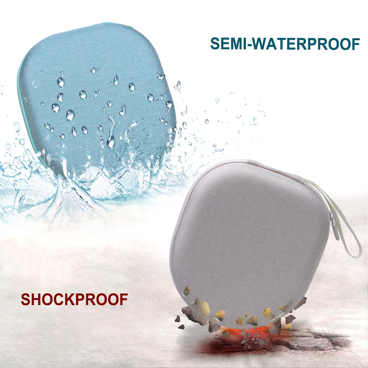 Headphone Headset Case Compatible with BERIBES/KVIDIO/JLab JBuds Lux ANC/JBL/Anker/Sony Wireless On-Ear Headphones, Green