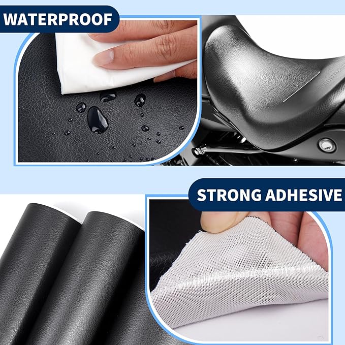 Leather Repair Patches, 17X237 Inch Self-Adhesive Leather Repair Tape, Stretch