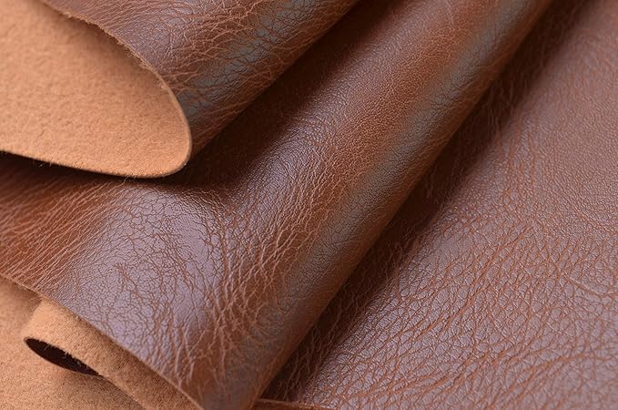Wento Thick 2 Yard Faux Leather Fabric Soft Skin Grain PU Leather