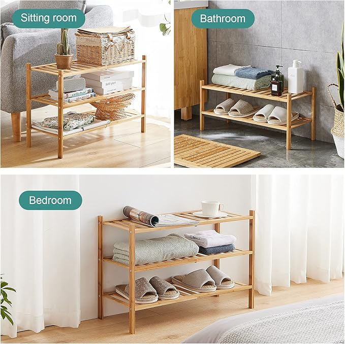 viewcare 6-Tier Bamboo Shoe Rack