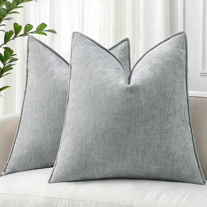 decorUhome Summer Couch Throw Pillow Covers 16x16 Set of 2, Decorative Soft