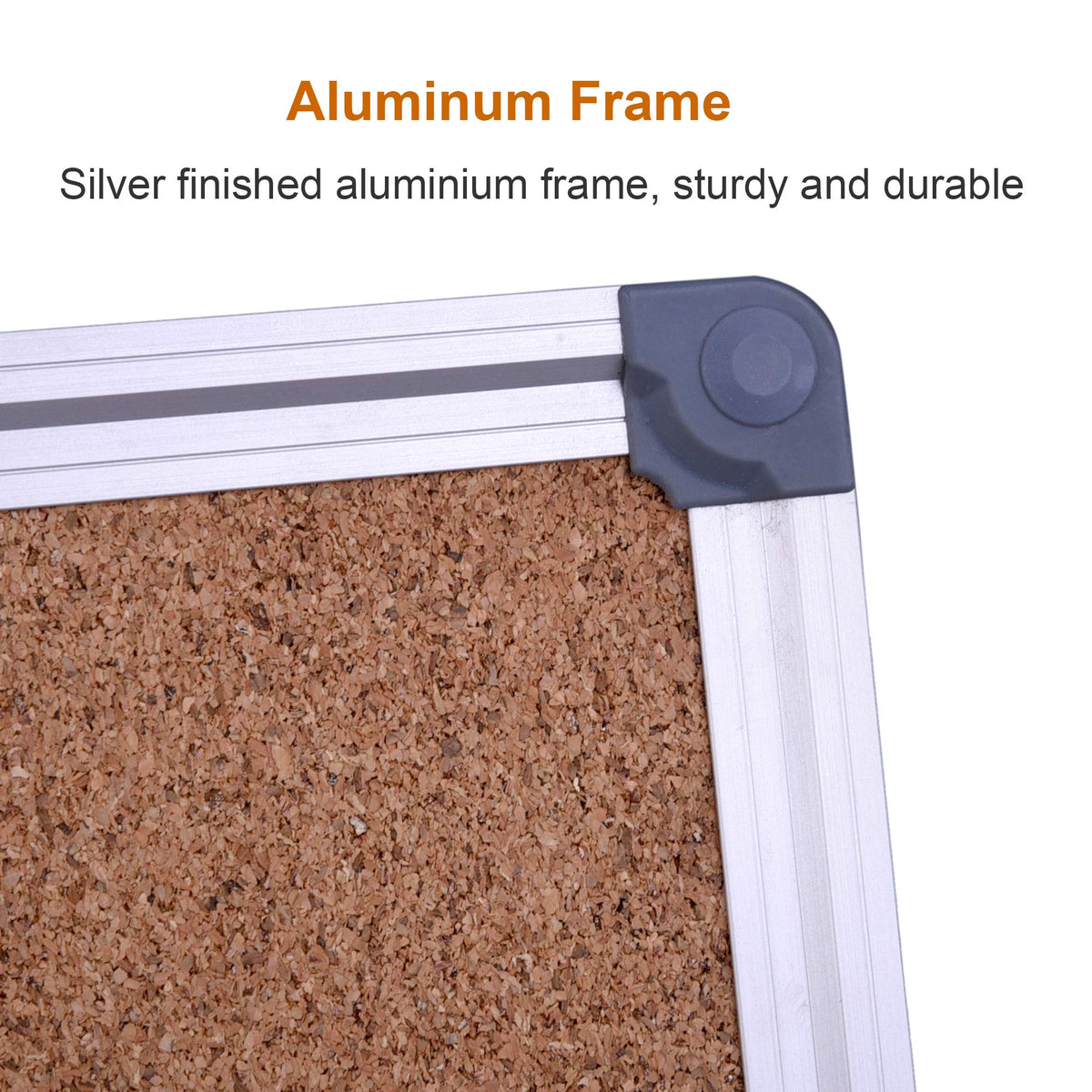 2-Pack Cork Notice Board 48 x 36 Inch, Aluminum Frame Bulletin Board for Walls, Large Self-Healing Cork Board for Office, School, and Home, Hanging Notice Board with 10 Push Pins (4x3 Ft)