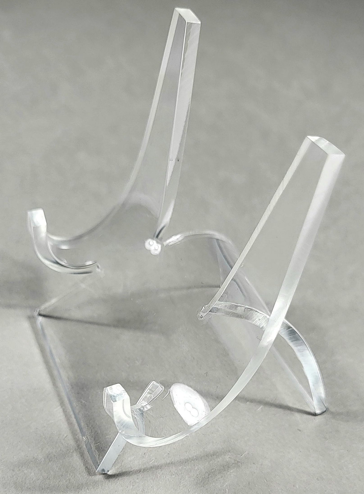 HQRP-Crystal 3" Acrylic Display Stand Pedestal for Crystal Heart / Slice / Slab and other Stones
