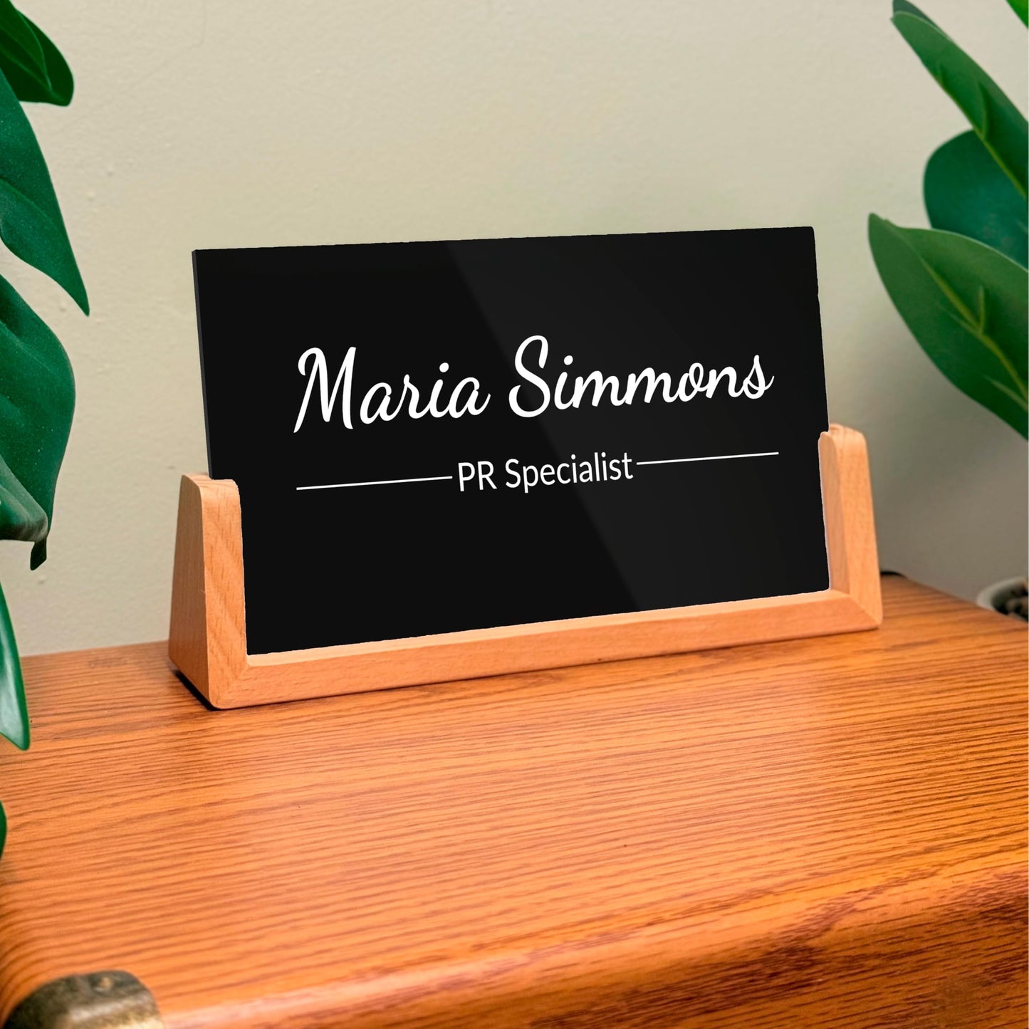 Personalized Office LED Stand Name Plate - Office Desk Name Sign Custom Business Decor for Office Coworkers Employees Corporate Gift Office Decor, Valentines Day
