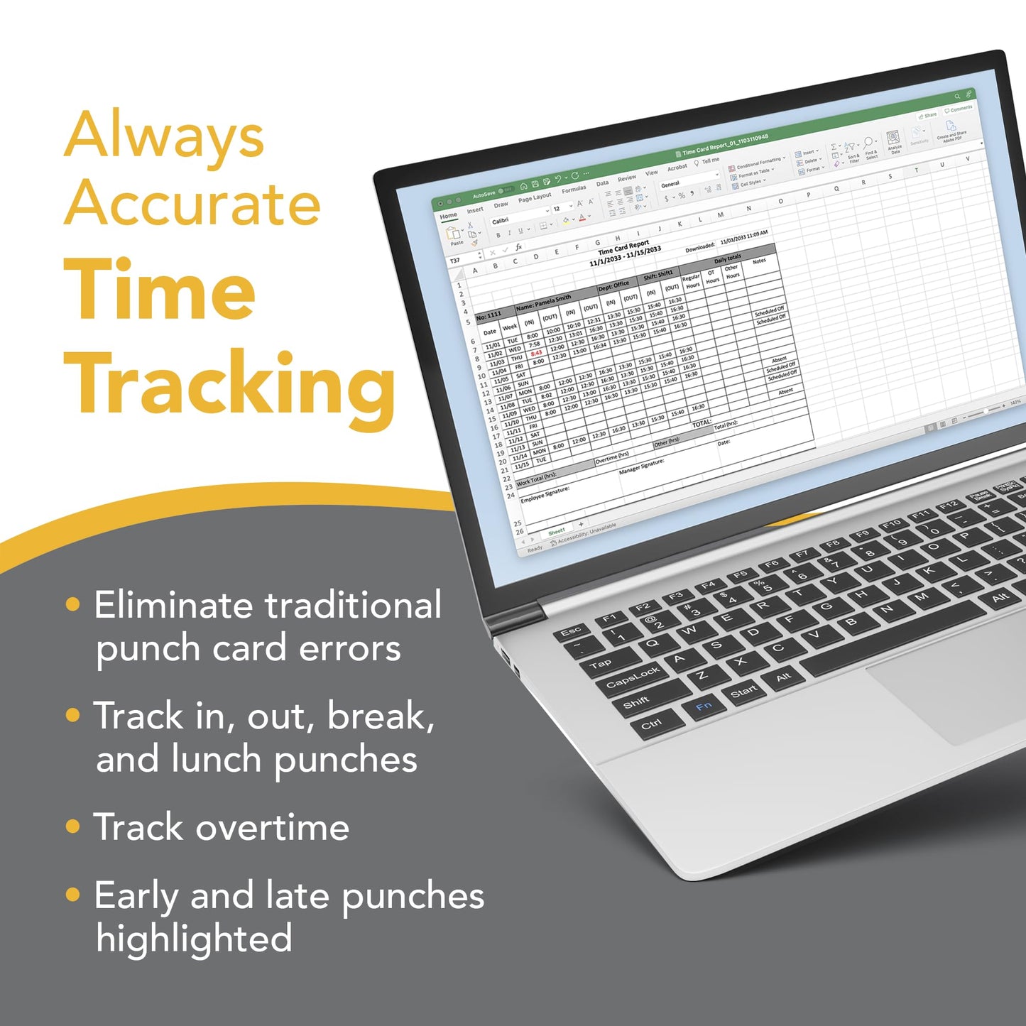 uPunch MK1000 Biometric Fingerprint/Proximity Time Clock for Employees | Small Business Time Tracking System with RFID, and PIN Options (No Monthly Fee)