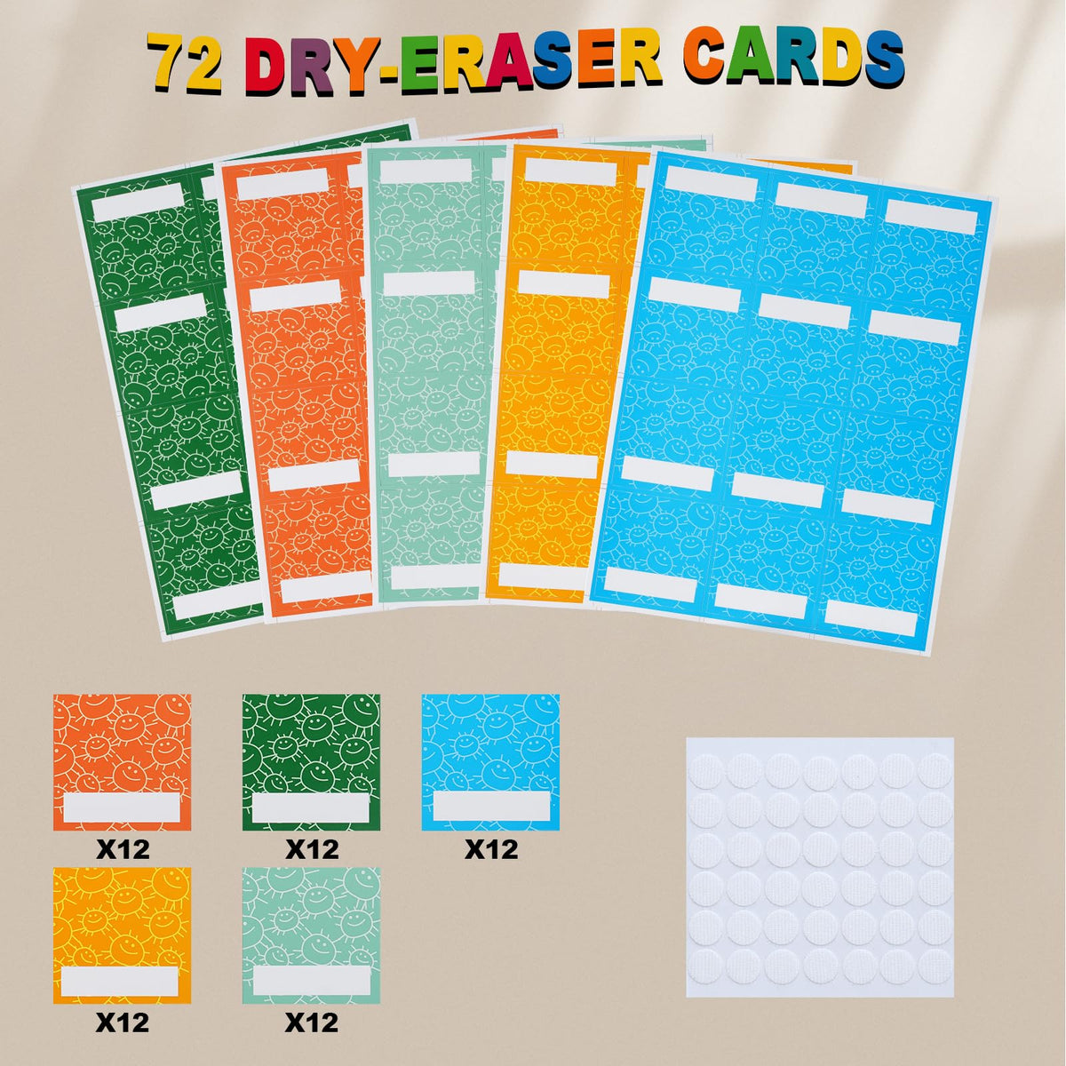 Attendance Pocket Chart for Preschool Classroom Large Wall Organization, Blue Felt Board Pocket Charts for Teachers, Kindergarten Kids Daycare Teaching Supplies, 74 Cards with 78 Magic Hooks