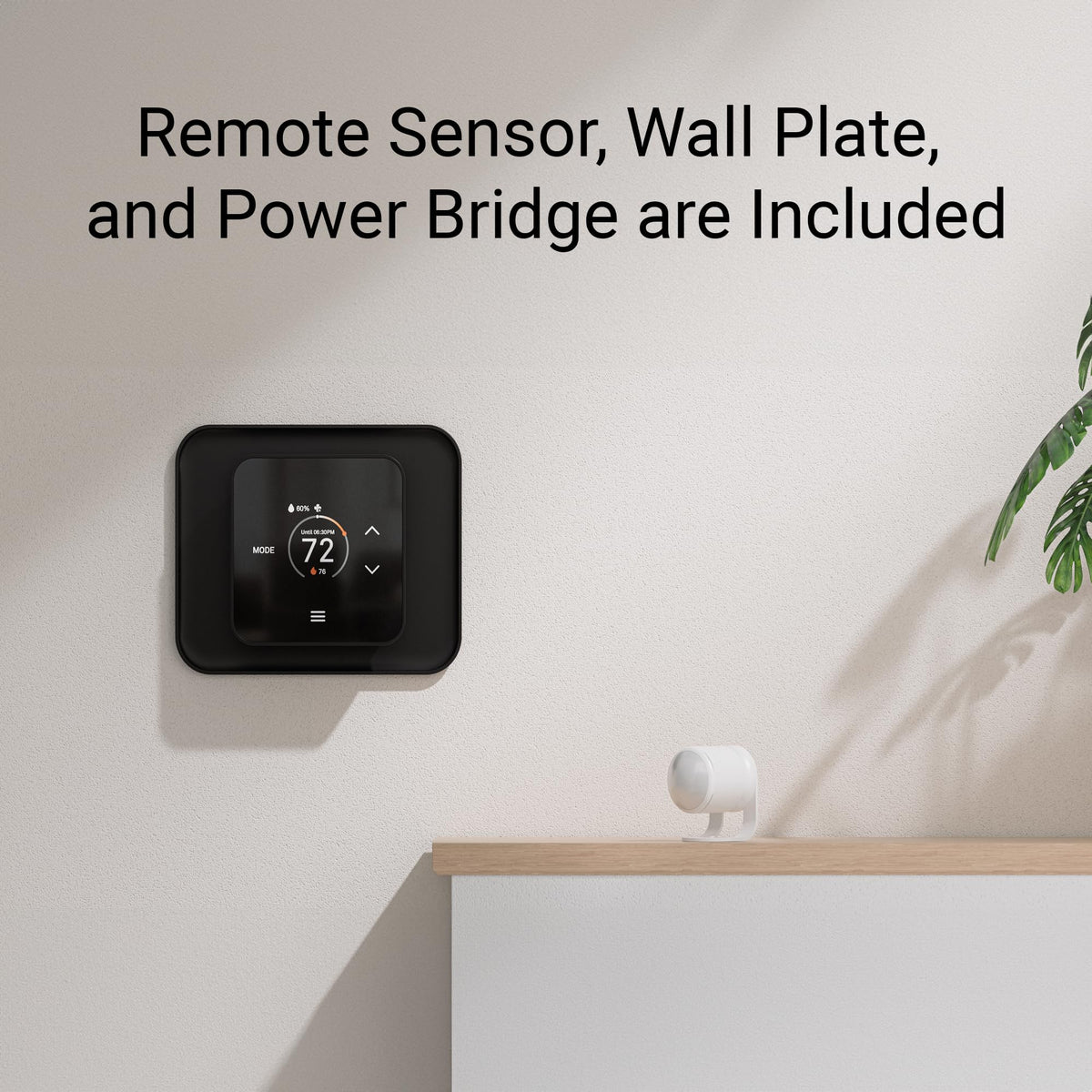 Lux TQX Thermostat with Remote Sensor, WiFi Thermostat Works with Matter, Alexa, Apple Home, Google, App & Voice Control, Programmable Smart Thermostat, C-Wire and wall Plates Included