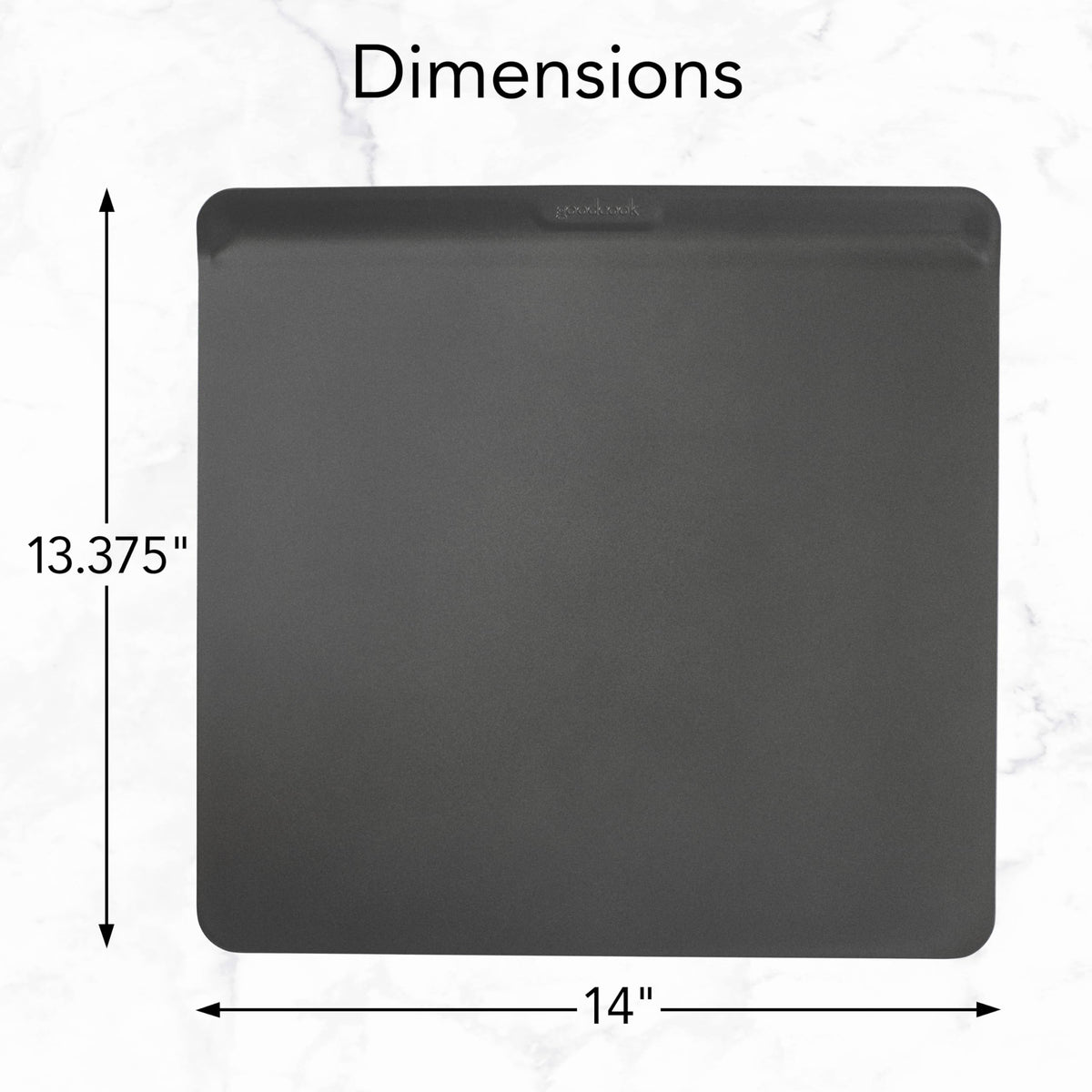 GoodCook AirPerfect Nonstick Air Insulated Cookie Sheet, 14" x 12", No Burning, Gray