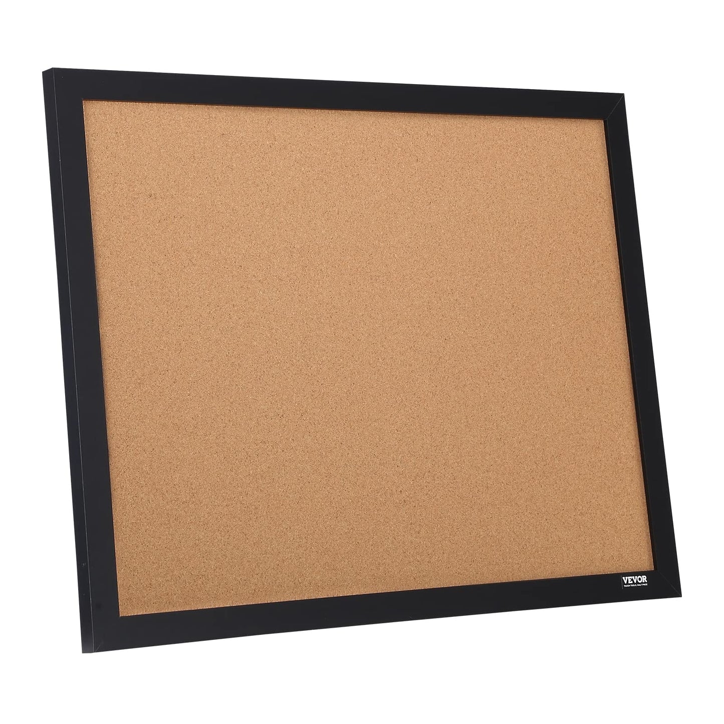 VEVOR 24 x 36 Cork Board, Large Bulletin Board with Black MDF Frame, Wall Mounted Pin Board for Office, School and Home Decor, Hanging Message Board for Pictures and Notes, 10 Push Pins Included