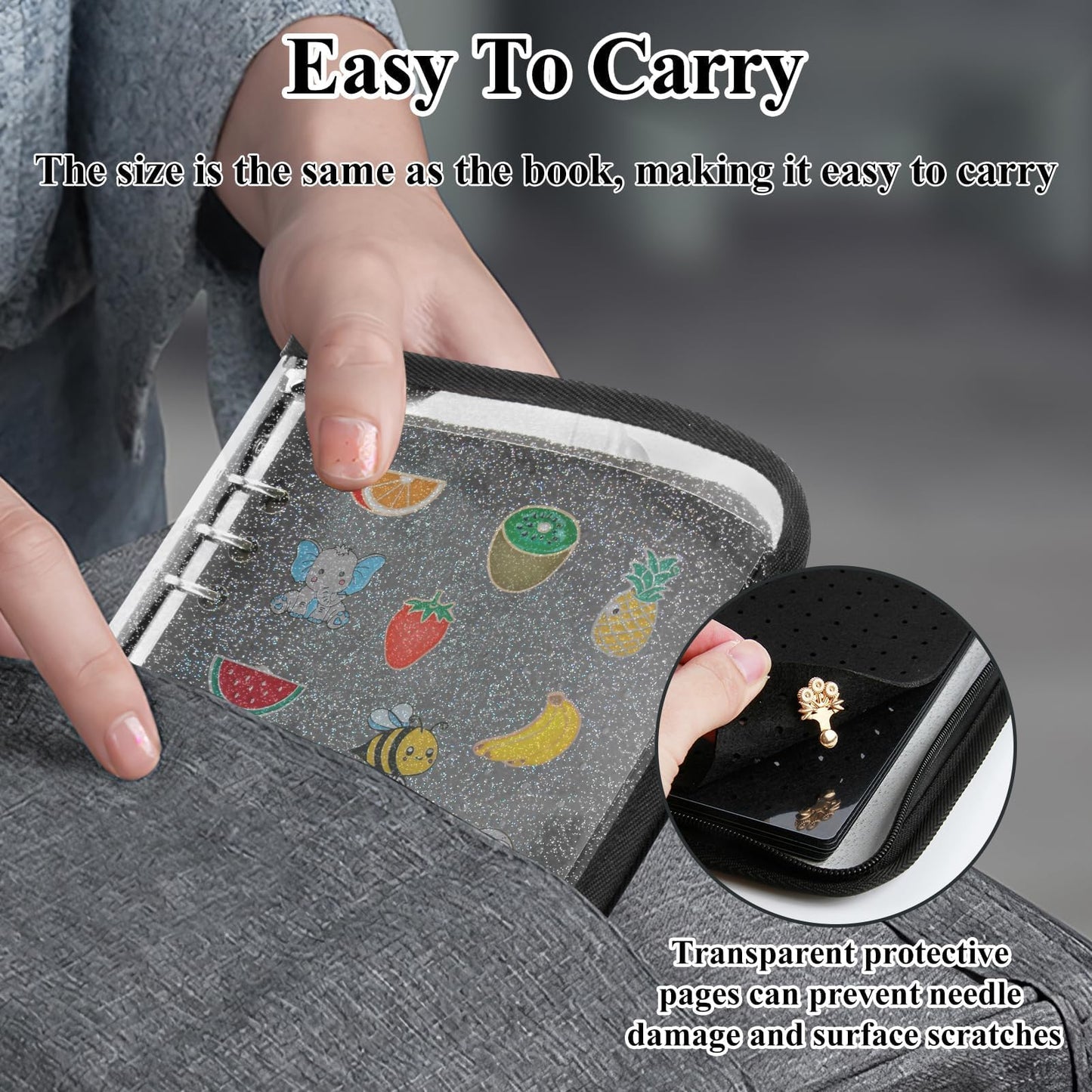 Enamel Pin Display Book,Trading Pins Holder with 6-Page Display Boards A5 Brooch Mini Board Collection,Pin Storage Bag Binder Organizer Case,for Badge Books Collector Small Travel Box(Black)