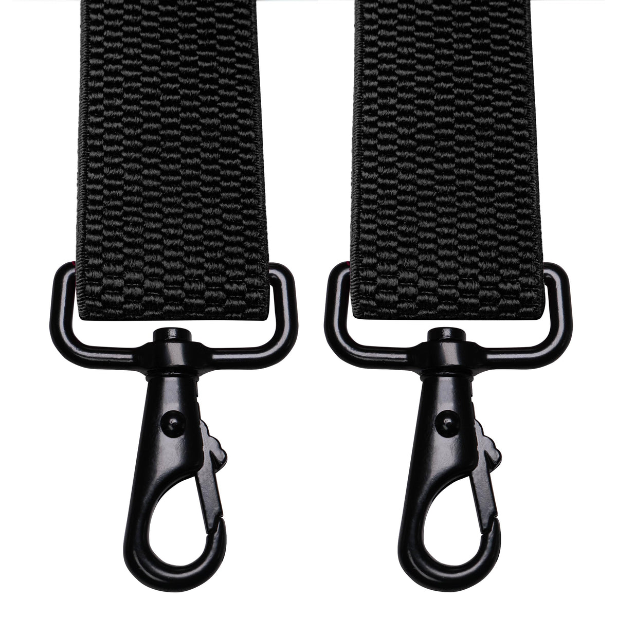 JEMYGINS 1.48" Wide Heavy Duty Black Suspender with 4 Swivel Hooks for Jeans Pants(3)