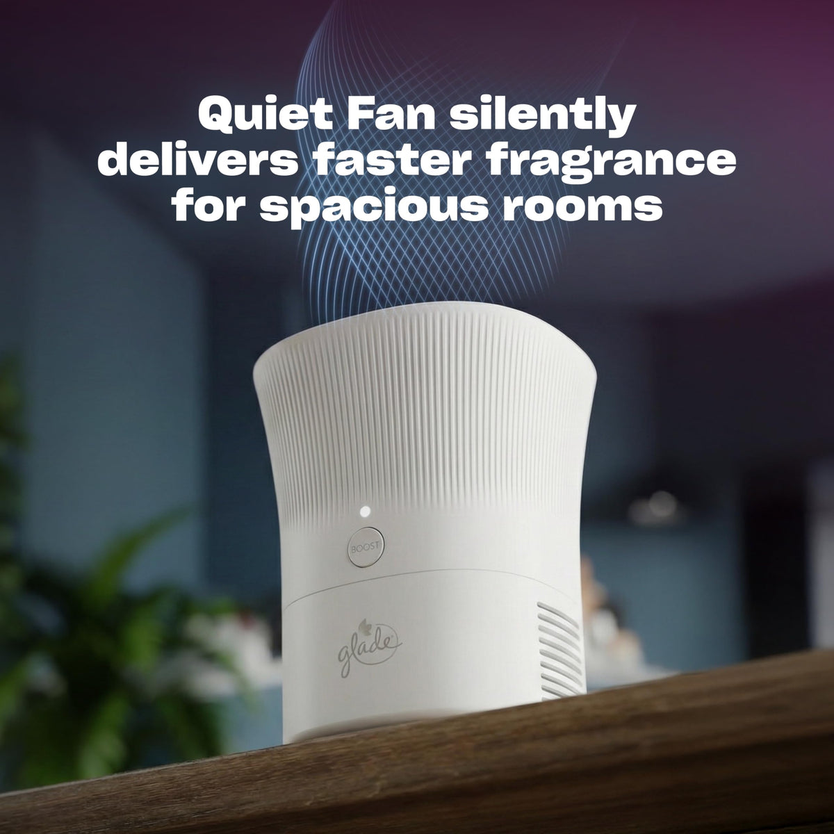 Glade Scent Flow PlugIns Air Freshener, Clean Linen, 1 Device + 4 Refills, 2.61 fl oz