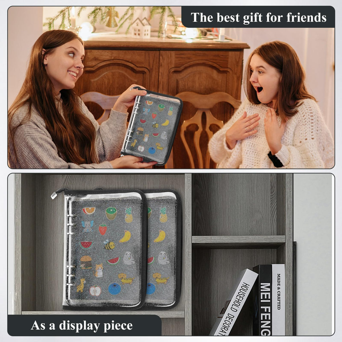 Enamel Pin Display Book,Trading Pins Holder with 6-Page Display Boards A5 Brooch Mini Board Collection,Pin Storage Bag Binder Organizer Case,for Badge Books Collector Small Travel Box(Black)