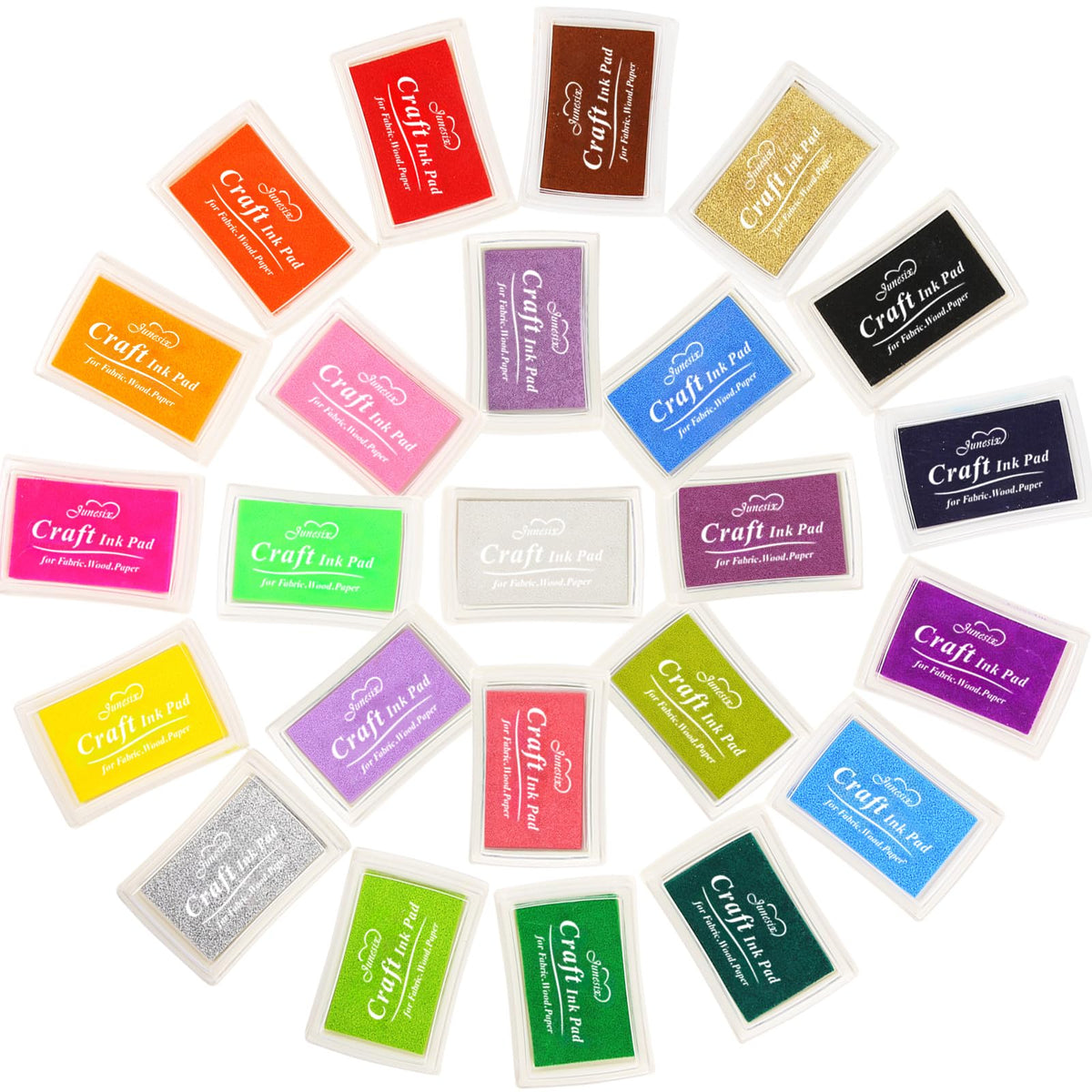 Ink Pads Set for Stamping Scrapbooking Finger Printing Painting (24)