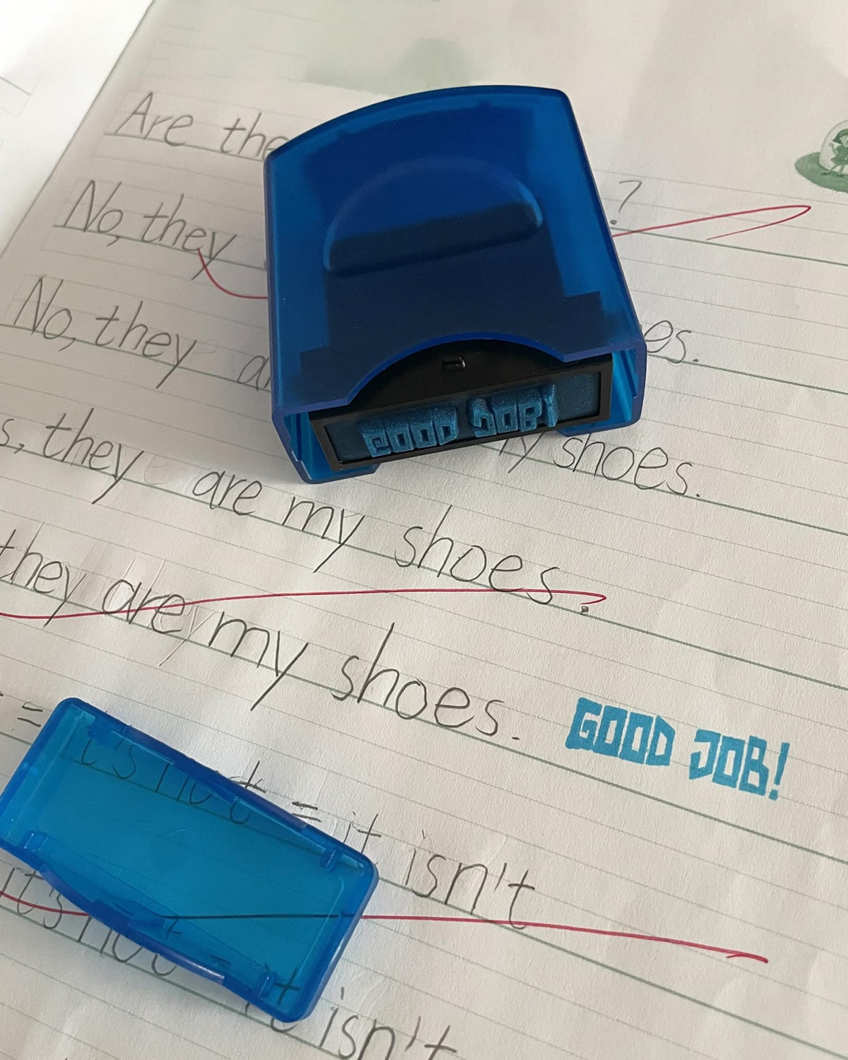 Pack of 8 Sorted Teacher Stamp BOYIDEW Self-Inking Rubber Stamps Teacher Review Photosensitive Stamps for Kids School Education Grading