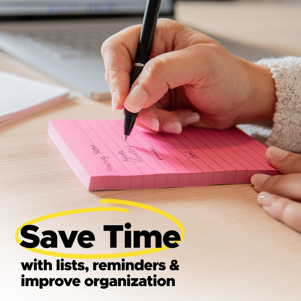 Post-it Super Sticky Notes, 12 Sticky Note Pads, 3 x 3 in., School Supplies, Office Products, 2X the Sticking Power, Supernova Neons Collection