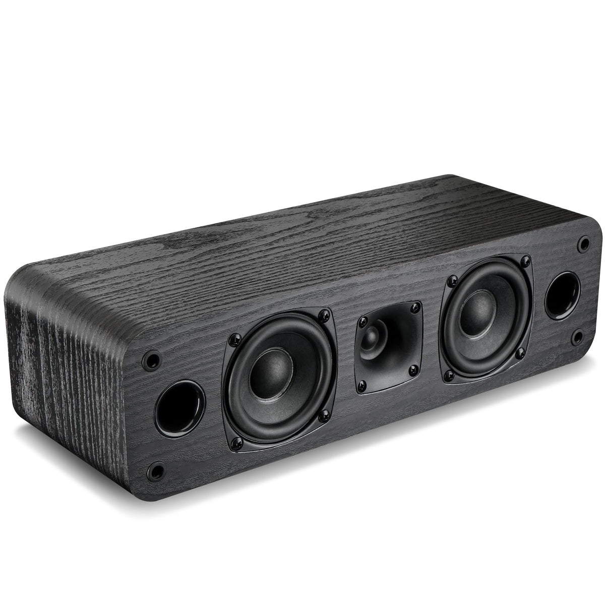 Saiyin 5.0 Home Theater System, 230w Peak Power HiFi Surround Sound Speakers with Stereo Surround Sound and Classic Rretro Wood Grain for TV/PC, Passive, Amplifier Required (Cable Not Included)