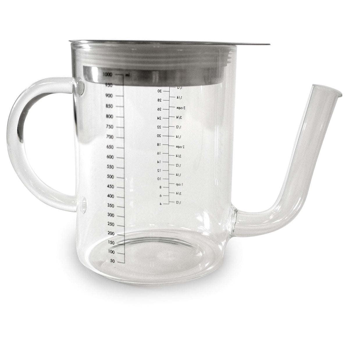 Norpro Glass Gravy Separator with Strainer