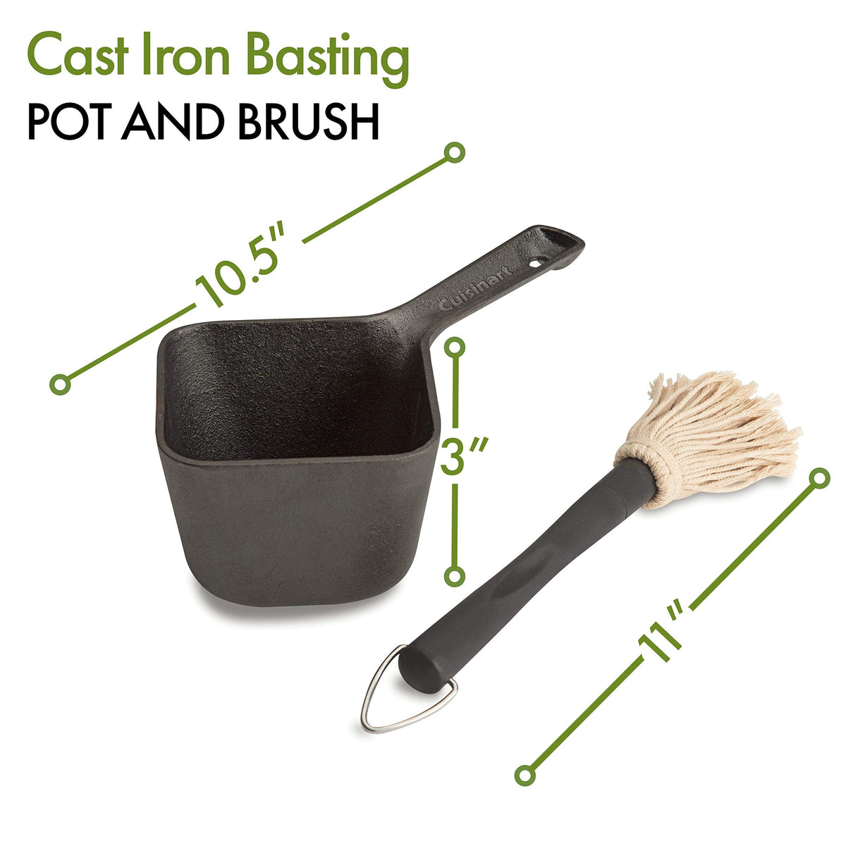 Cuisinart CBP-300 Cast Iron Basting Pot and Brush