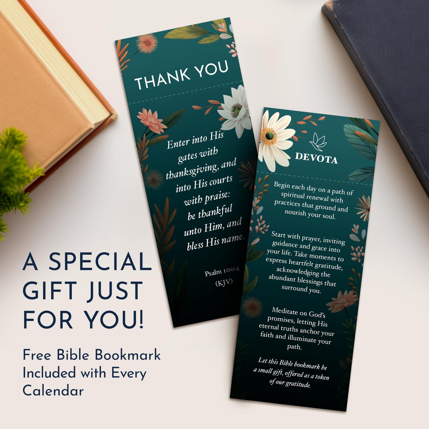 Daily Devotional Calendar for Women – Perpetual Flip with 366 Prayers and Blessings – Christian Gifts for Her, Religious Desk Calendar, Spiritual Gifts, Inspirational Scripture Art, Faith Decor