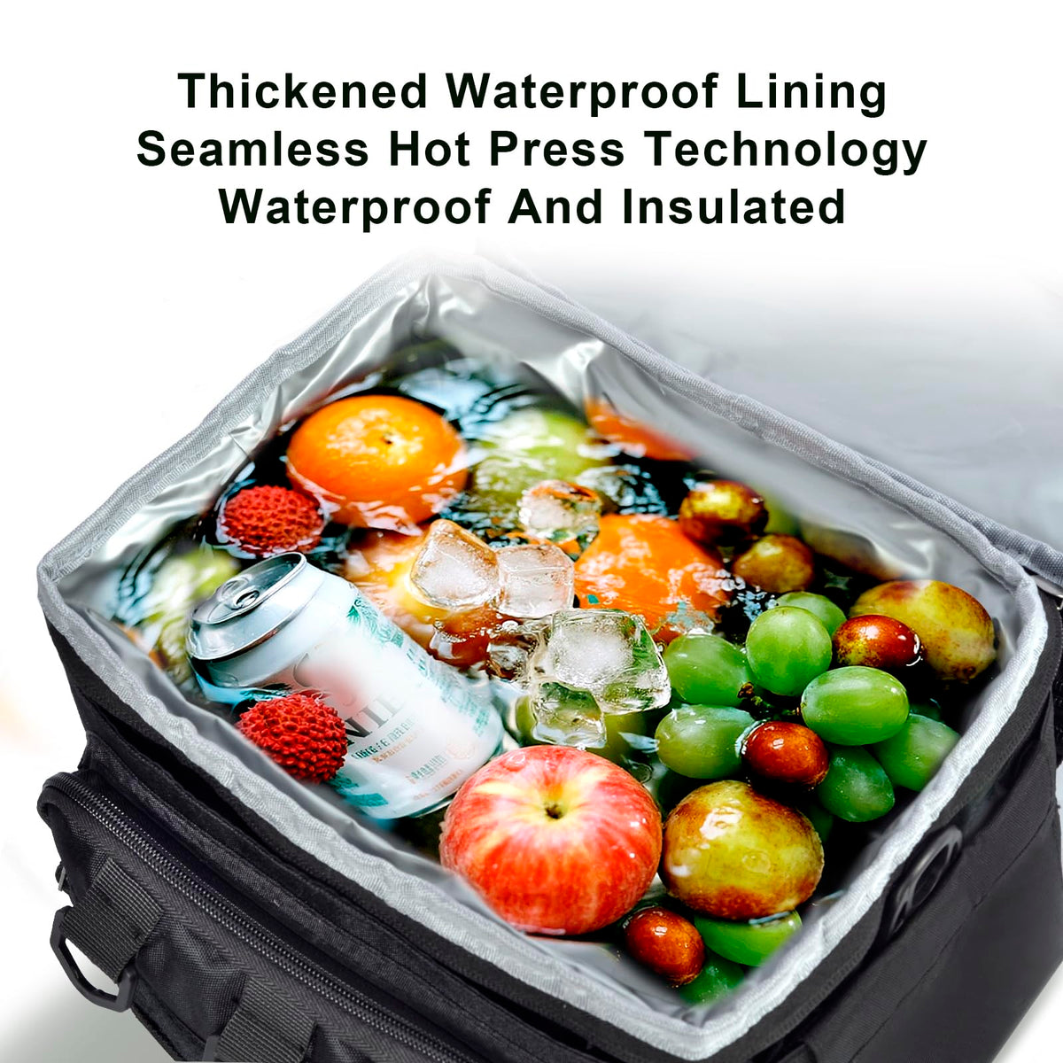 JOINGO Tactical Lunch Box for Men Women-Insulated Leakproof Lunch Bag with Adjustable Shoulder Strap, Durable Expandable Cooler Bag for Work Office Travel Camping Hiking, Large Meal Pail Adults(Camo)