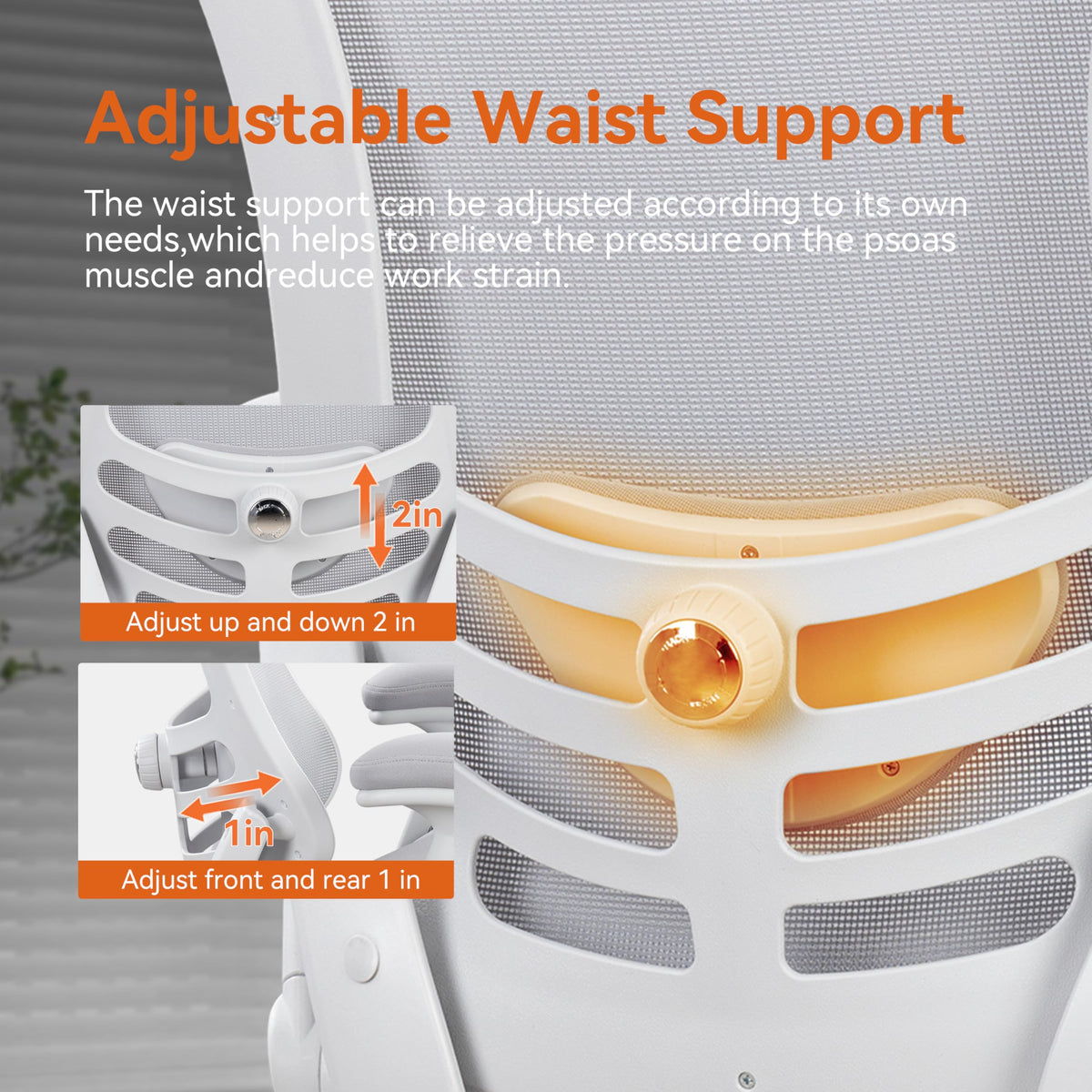 BOLISS Ergonomic Drafting Chair High Back Tall Office Chair for Standing Desk with Double-Layer Seat Cushion, Adjustable Headrest & Lumbar Support, Flip-Up Arms, and Metal Foot Ring (Grey)