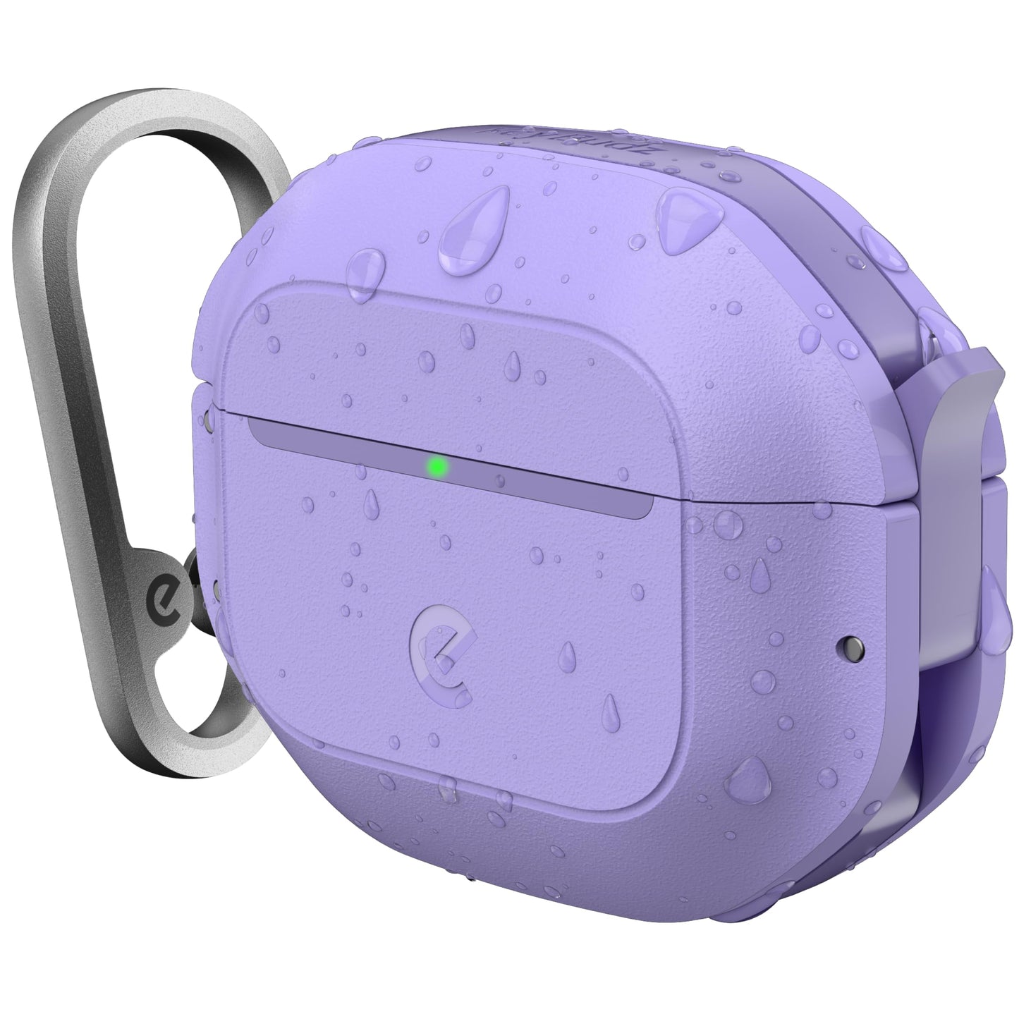 Keybudz for Waterproof AirPods 4 Case with Lock - IP68 Waterproof and Dust Proof, Shockproof Protector, Heavy Duty Rugged Protection, Drop Proof Hard Cover for AirPods 4th Gen (Wild Lavender)