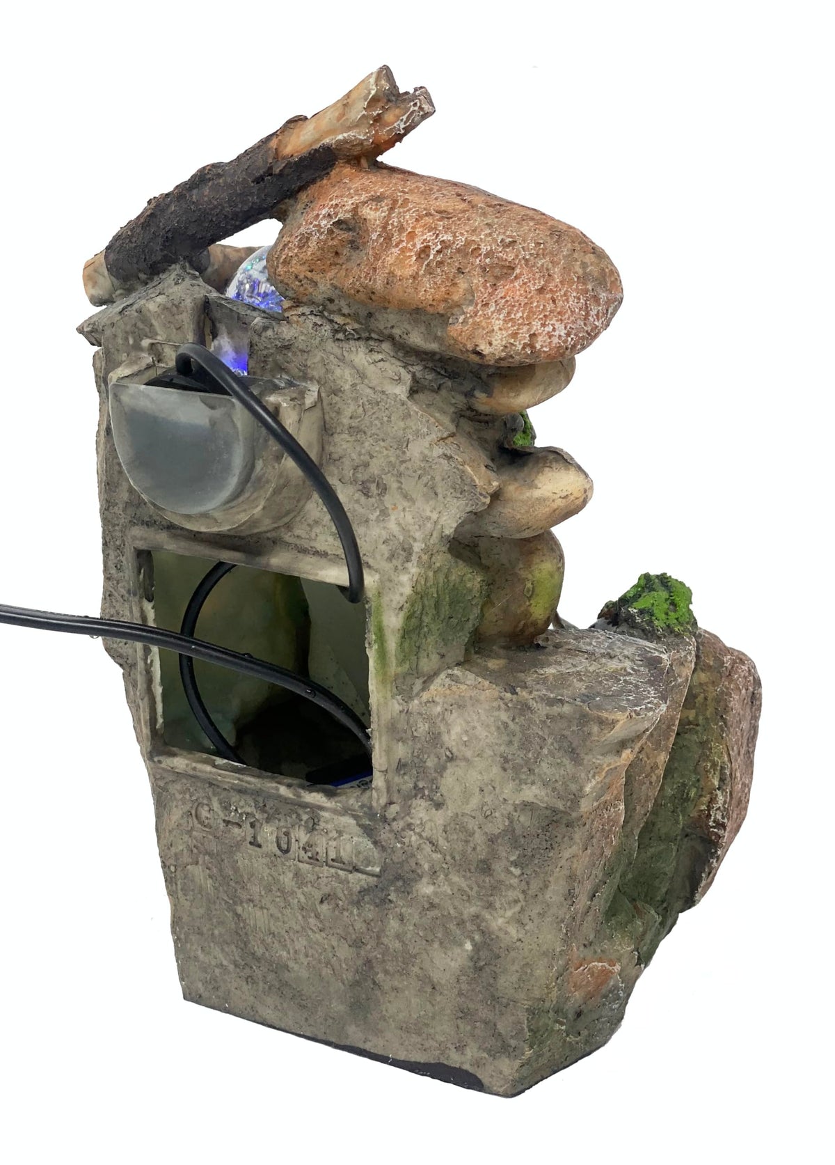Nature’s Garden Rockery Fountain – Indoor Zen Waterfall Tabletop Decoration
