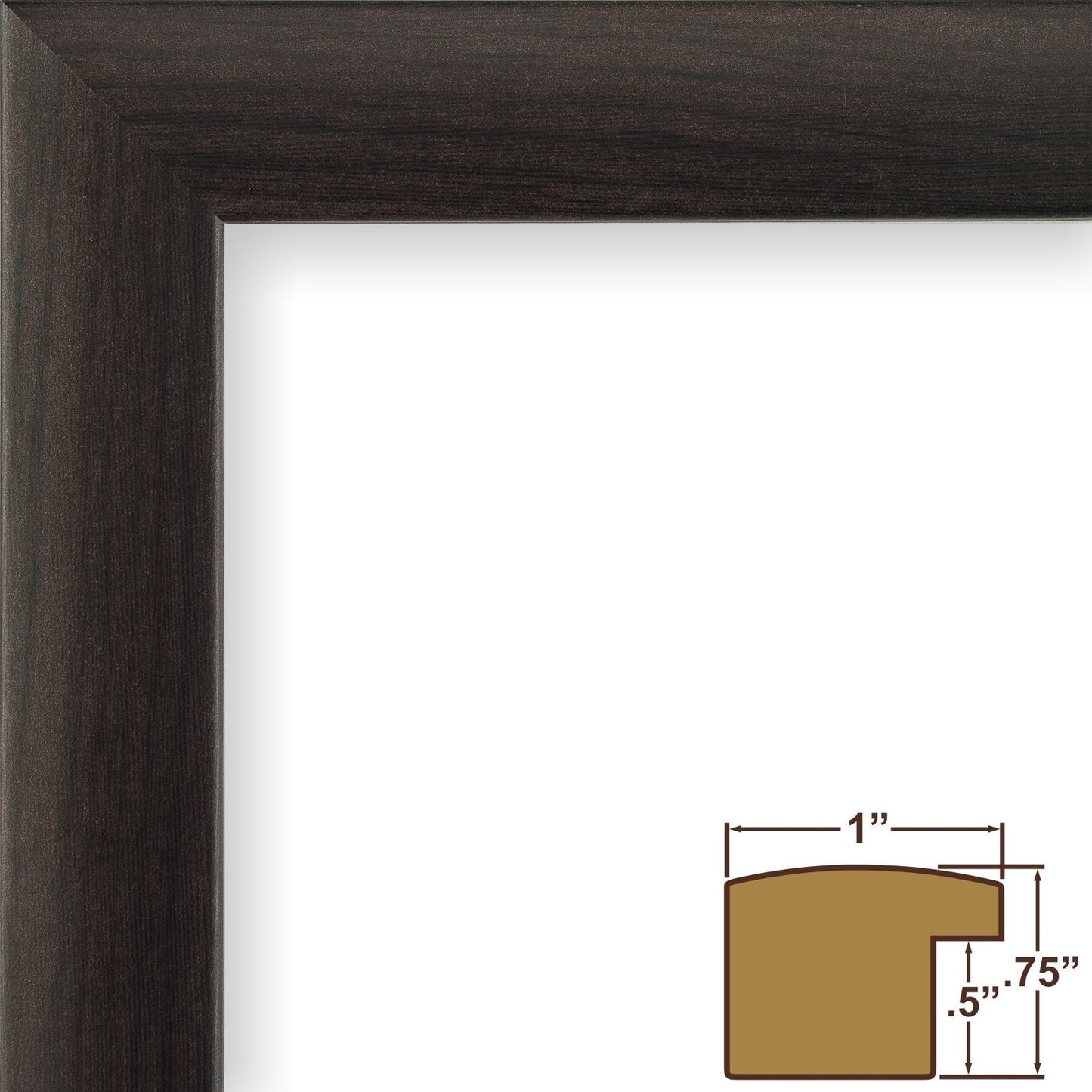 Craig Frames Travel Map with Pins, Executive US Map for Wall Art, 24x36 Frame, Black Modern Style