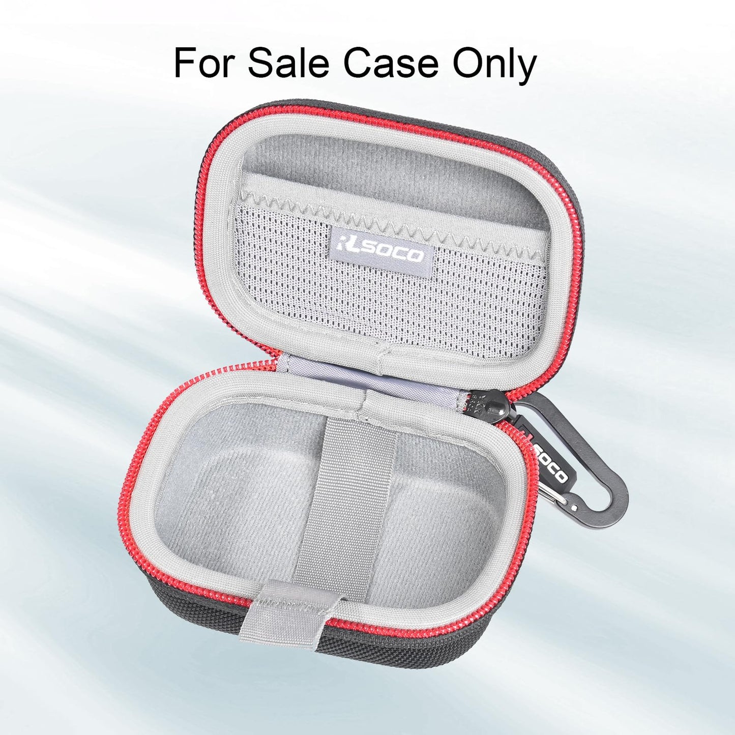 RLSOCO Hard Case for JBL Endurance Peak 3 Dust and Water Proof (IP68) True Wireless Active Earbuds | Storage Pouch with Sturdy Metal Hook | Compact Design with YKK Zipper (Case Only)
