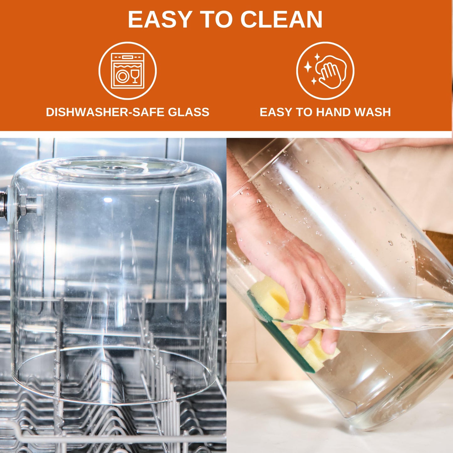 Glass Beverage Dispenser with Bamboo Stand 6.7 In and Lid, Iced 1.5 Gallon Drink Server with Spigot, Large Thick Glass Drink Dispenser for Parties, Hotels, Restaurants, Homes
