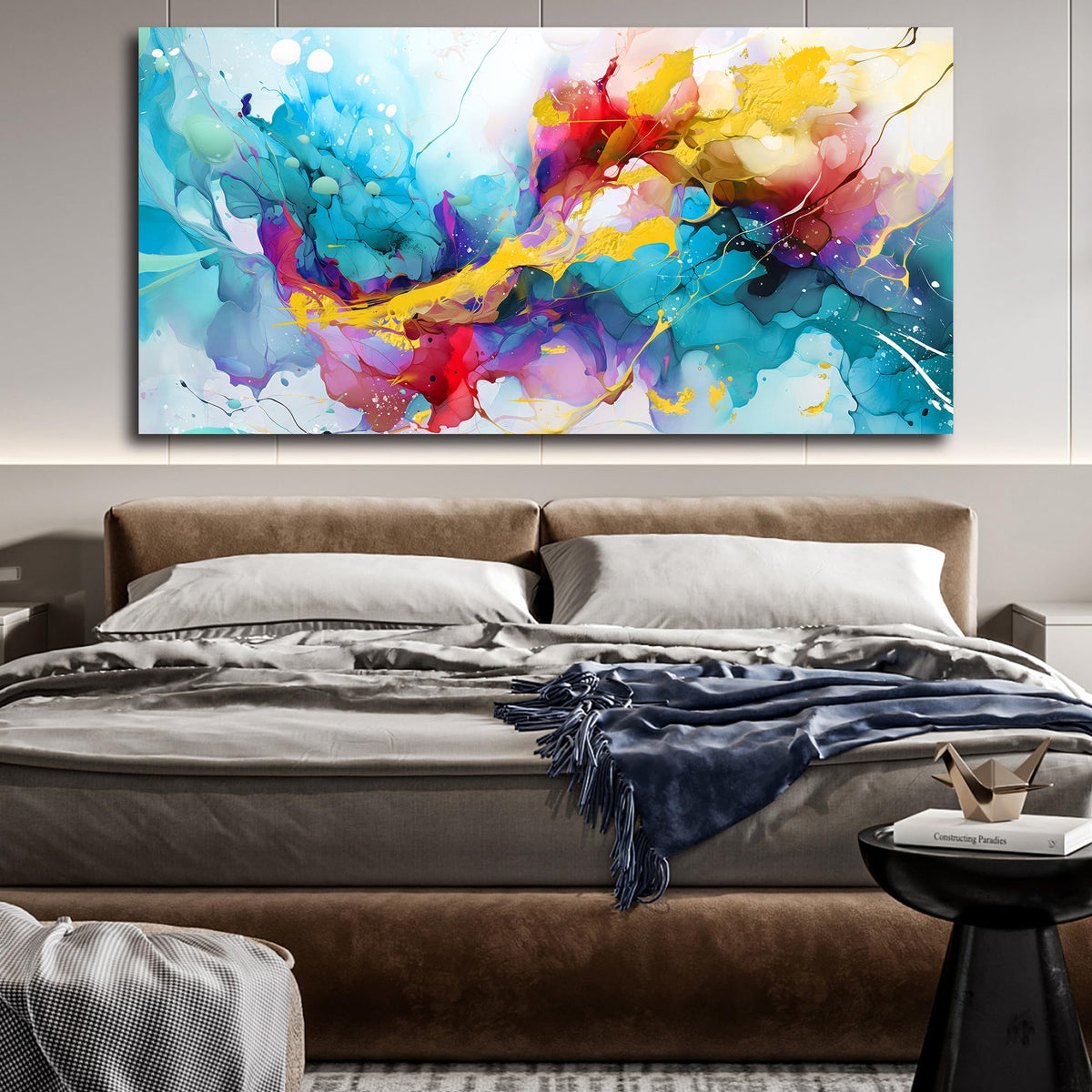 LAOTOART Modern Art Wall-Decor for Office Women - Abstract Wall Art - Large Wall Paintings for Living Room Ready to Hang Size 29" x 59"