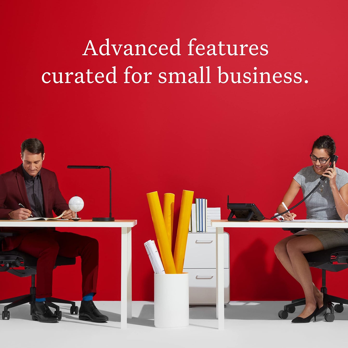 Ooma 2-Pack Provisioned 2602 Office IP Desk Phones for use with Ooma Office Cloud-Based VoIP. Virtual Receptionist, Desktop/Mobile App, Videoconferencing. Subscription Required.
