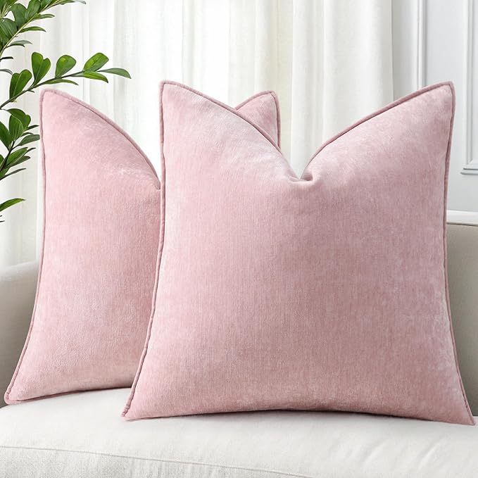 decorUhome Summer Couch Throw Pillow Covers 18x18 Set of 2, Decorative Soft