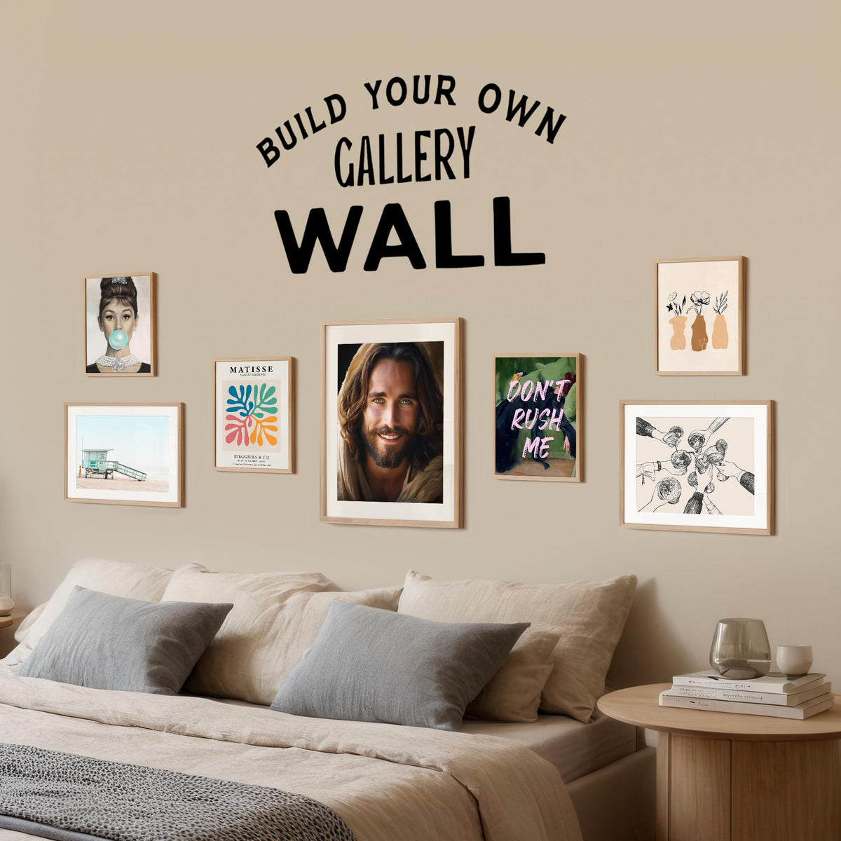 Jesus Portrait Wall Art Print - 11x14 Christian Canvas Art - Inspirational Religious Home Decor - Modern Spiritual Artwork for Living Room Bedroom - Picture of Christ - Premium Quality - Unframed