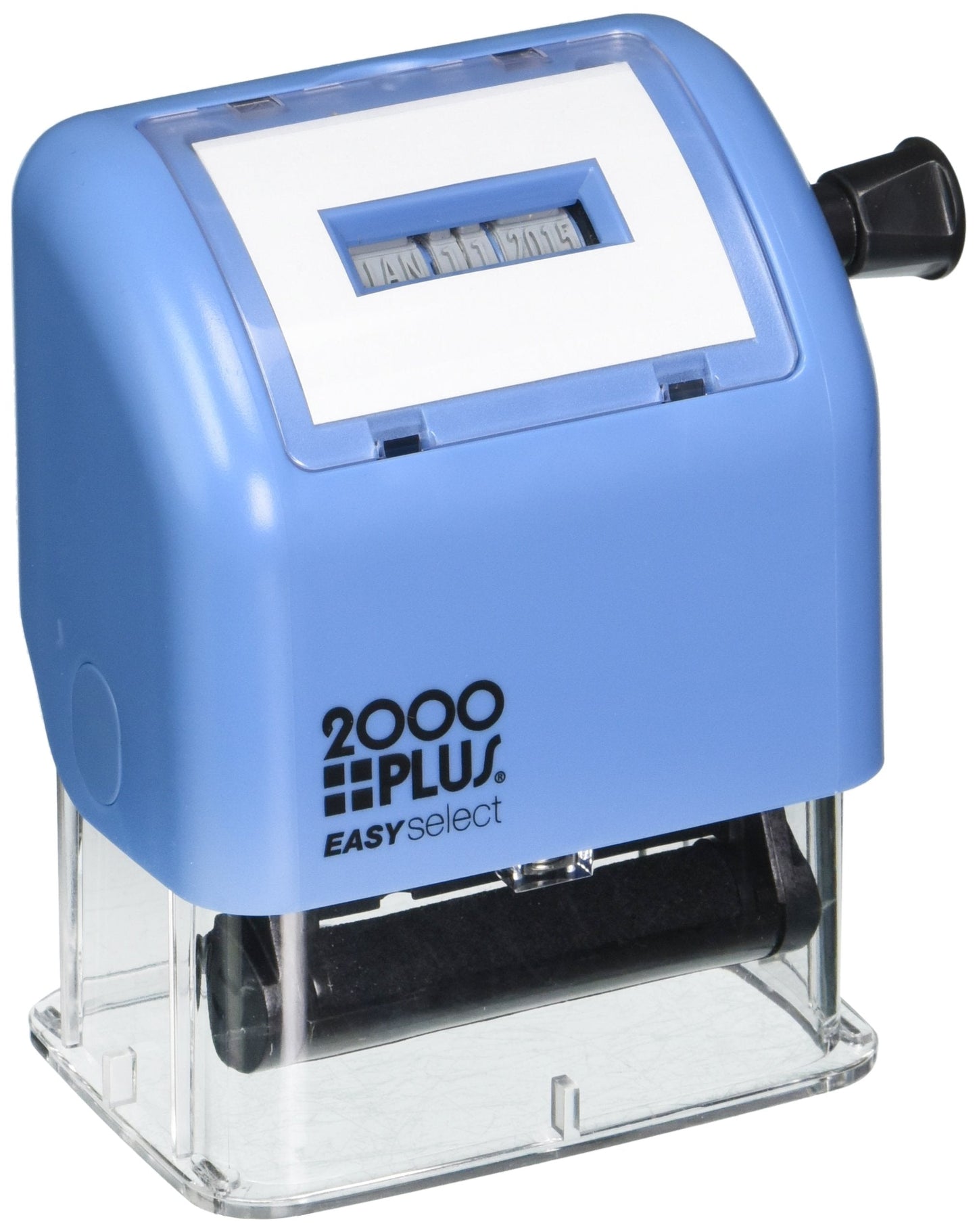 CONSOLIDATED STAMP MFG.,CO 2000 PLUS EASYselect Self-Inking Date Stamp, 1" x 5/32" Impression, Black Ink (011091)