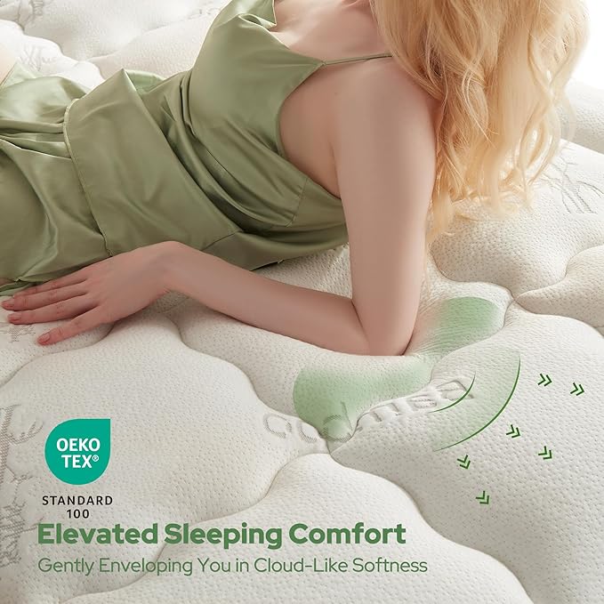 BEDLORE RV Queen Mattress Topper Viscose Derived from Bamboo, Pillow Top