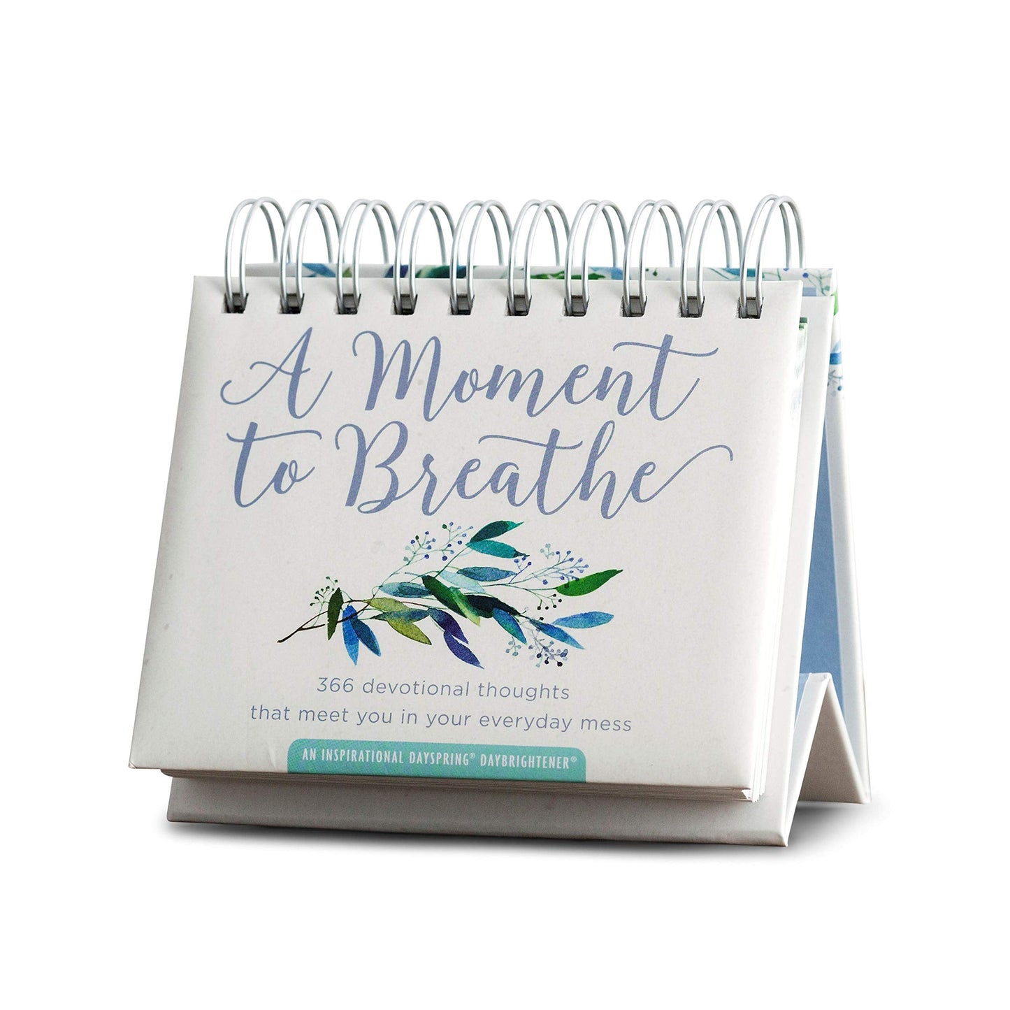 DaySpring - A Moment To Breathe: 366 Devotional Thoughts That Meet You in Your Everyday Mess: An Inspirational DaySpring DayBrightener - Perpetual Calendar, 1.5" x 5.5" x 5.5" (90857)