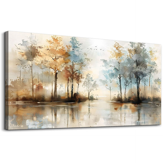 Lapremoly Large Wall Decor For Living Room Framed Wall Art for Bedroom Abstract Tree Painting Wall Artworks Hang Pictures For Office Decoration Canvas Prints Room Home Decorations Posters 20"X40"
