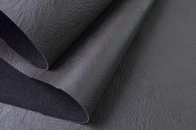 Wento Thick Half Yard Faux Leather Fabric Soft Skin Grain PU Leather