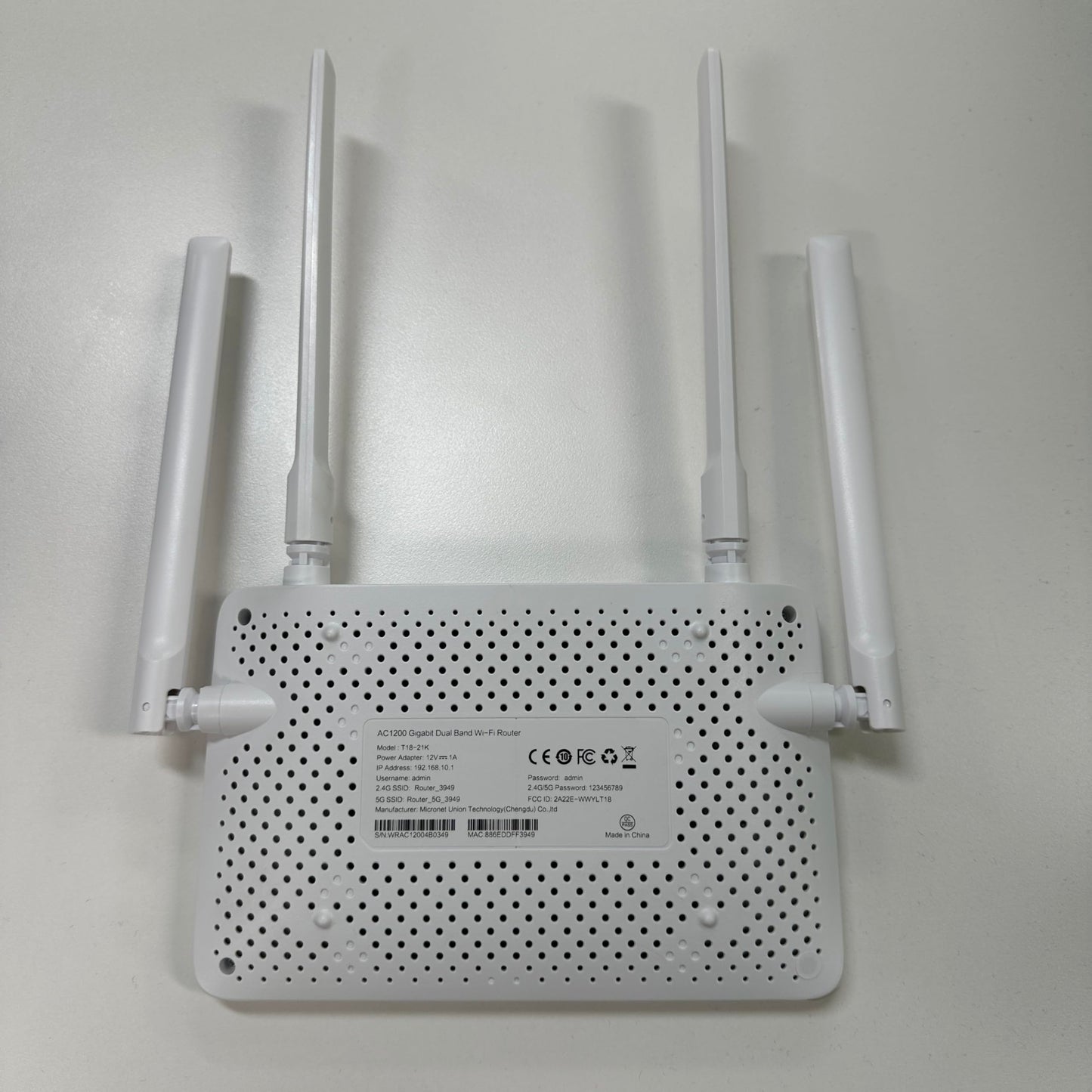 U-SPEED AC1200 WiFi Router Dual Band Wireless Internet Router, Speed Up to 1.2 Gbps, 4 x 1000 Mbps Gigabit Ethernet Ports, Bridge/Repeater Mode, Guest Network, IPV6, EasyMesh, Parental Controls