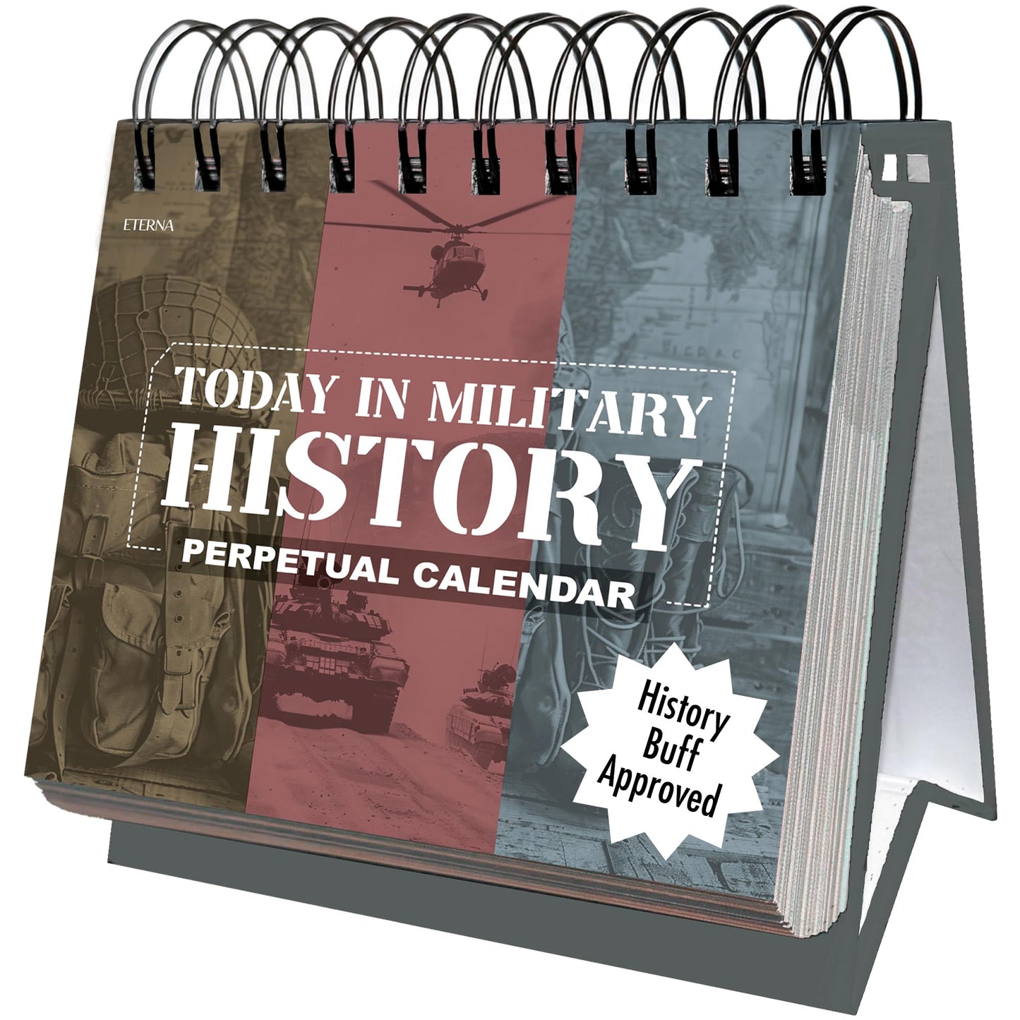 Today In Military History Calendar | Perpetual War History Calendar For The Military History Enthusiast, This Day In Amazing History Trivia Facts & Achievements | History Buff Gift Page A Day Box Calendar with Historical Info For Every Day of The Year
