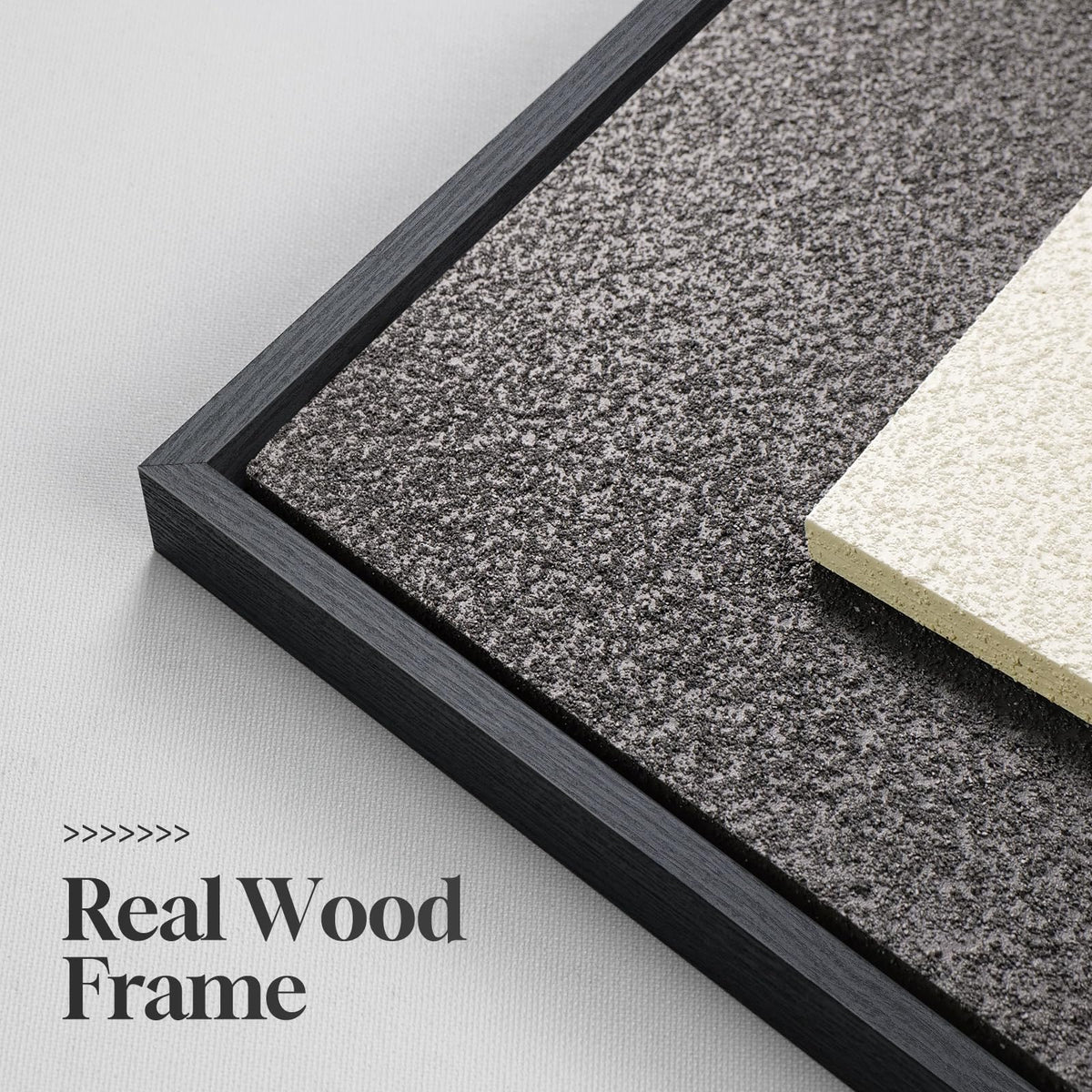 3D Textured Framed Abstract Wall Art, 3 Piece Modern Paintings Artwork for Walls, Black White Brown Geometric Sandstone Texture Pictures for Living Room Dining Room Bedroom Office Wall Decor 16x24 In
