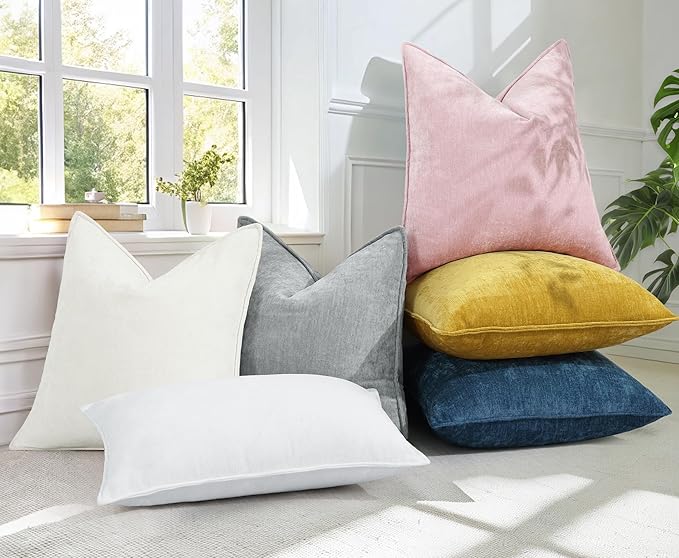 decorUhome Summer Couch Throw Pillow Covers 12x20 Set of 2, Decorative Soft