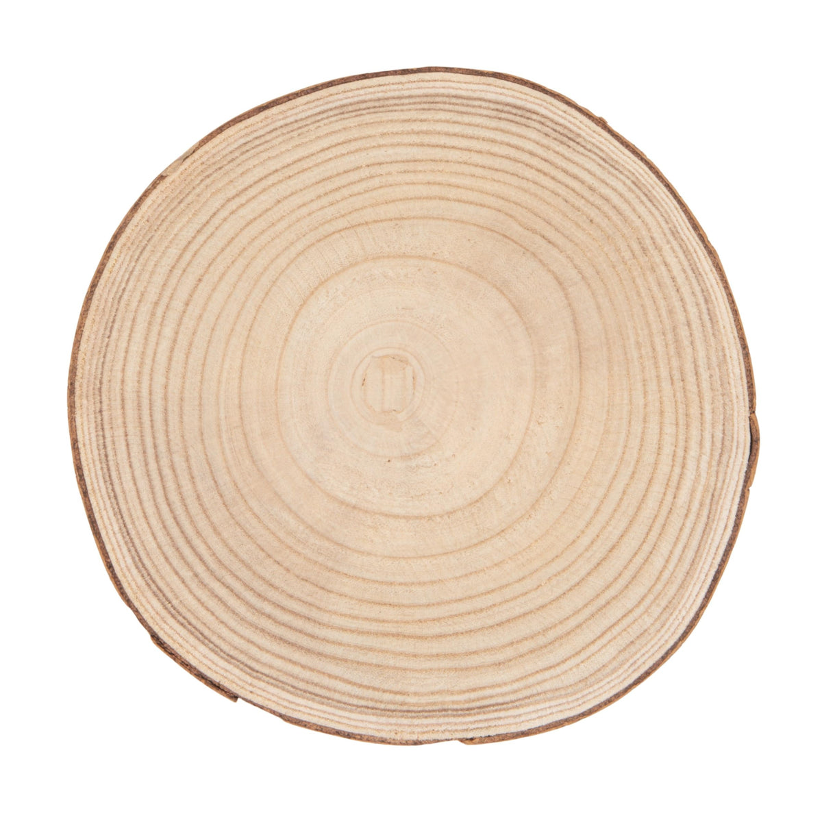 Creative Co-Op Large Paulownia Wood Pedestal with Metal Legs