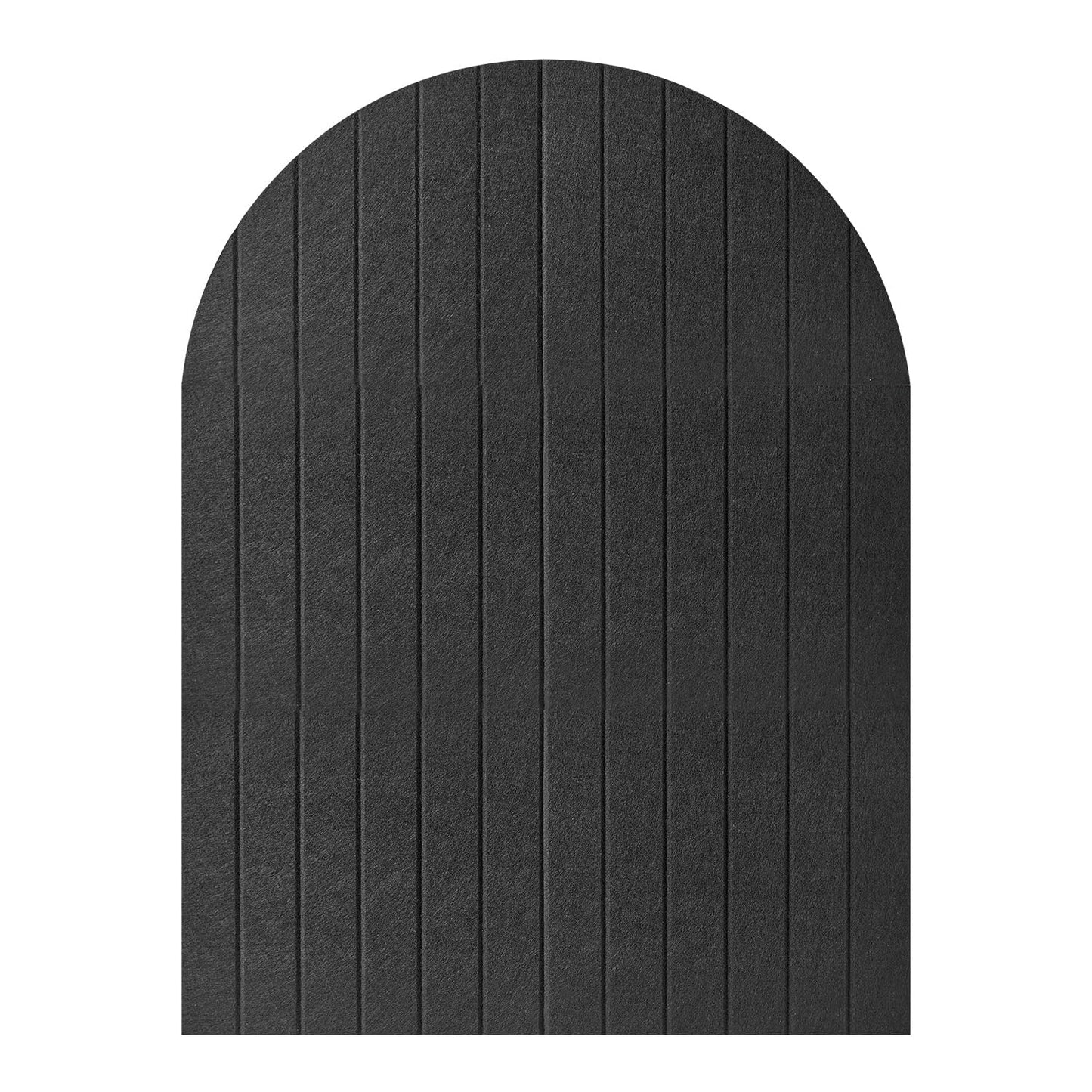 Arched Felt Bulletin Board, 31.5"x24" - Modern Fabric Pin Board for Office & Home Wall, Upgraded Adhesive, Damage-Free Installation, Reusable Wall Organizer for Notes, Photos Reminders (Black)