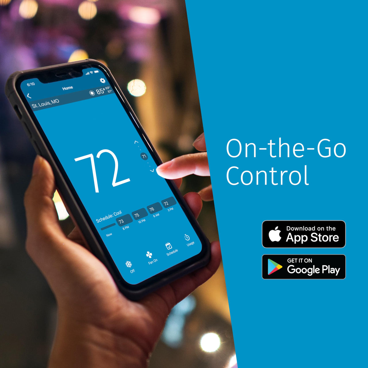 Sensi Smart Thermostat, 100 Years Of Expertise, Wi-Fi, Data Privacy, Programmable, Easy DIY Install, Works With Alexa, Energy Star Certified, Mobile App, ST55